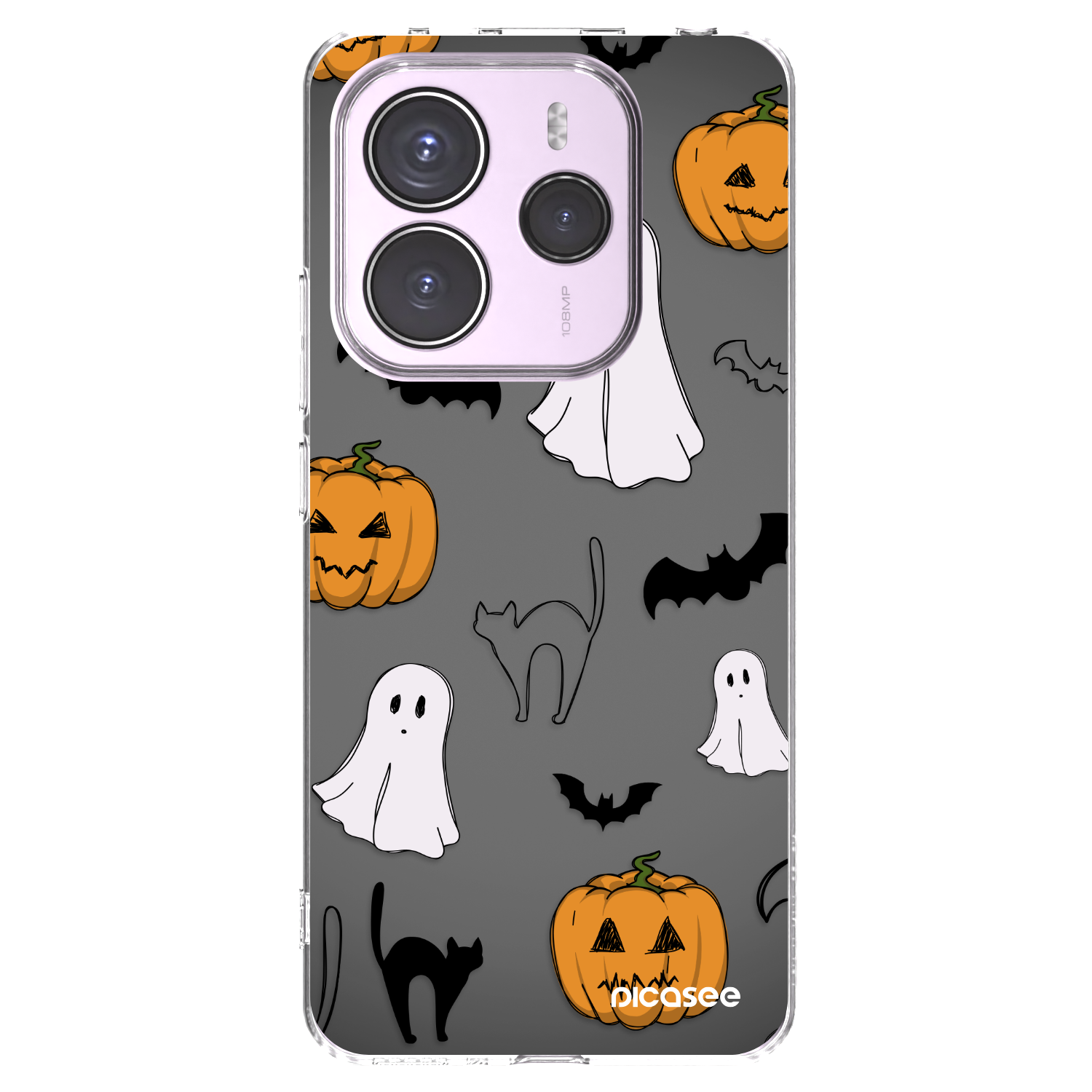 Picasee silikonski prozorni ovitek za Xiaomi Redmi Note 14 5G - Spooky crew