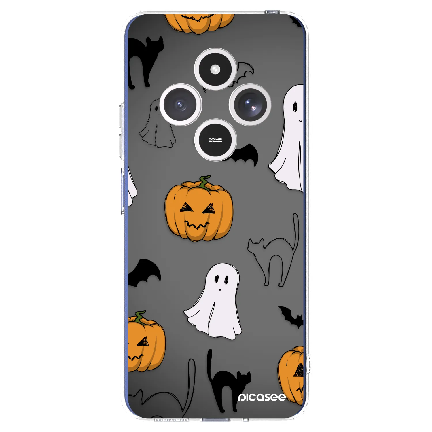 Picasee silikonski prozorni ovitek za Xiaomi Redmi 14C - Spooky crew