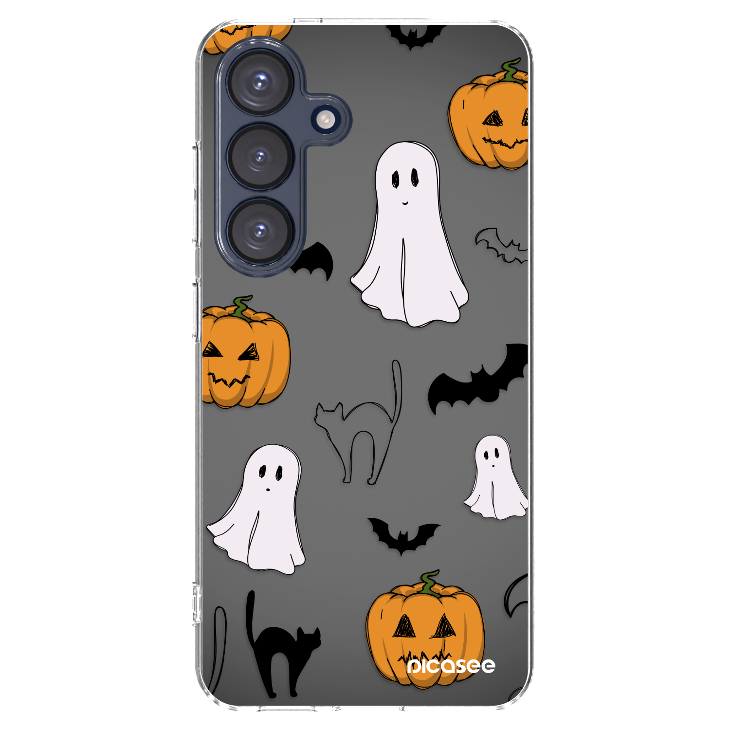 Picasee silikonski prozorni ovitek za Samsung Galaxy S25 5G - Spooky crew