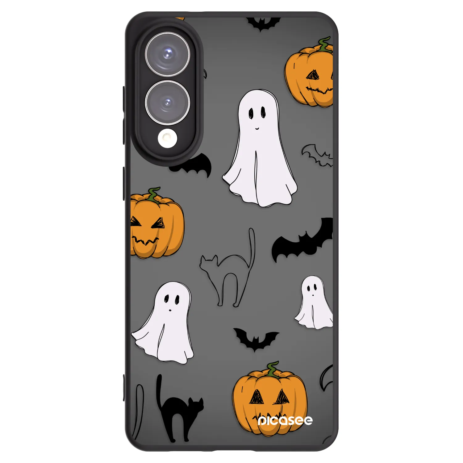 Picasee silikonski črni ovitek za Samsung Galaxy S25 Edge 5G - Spooky crew