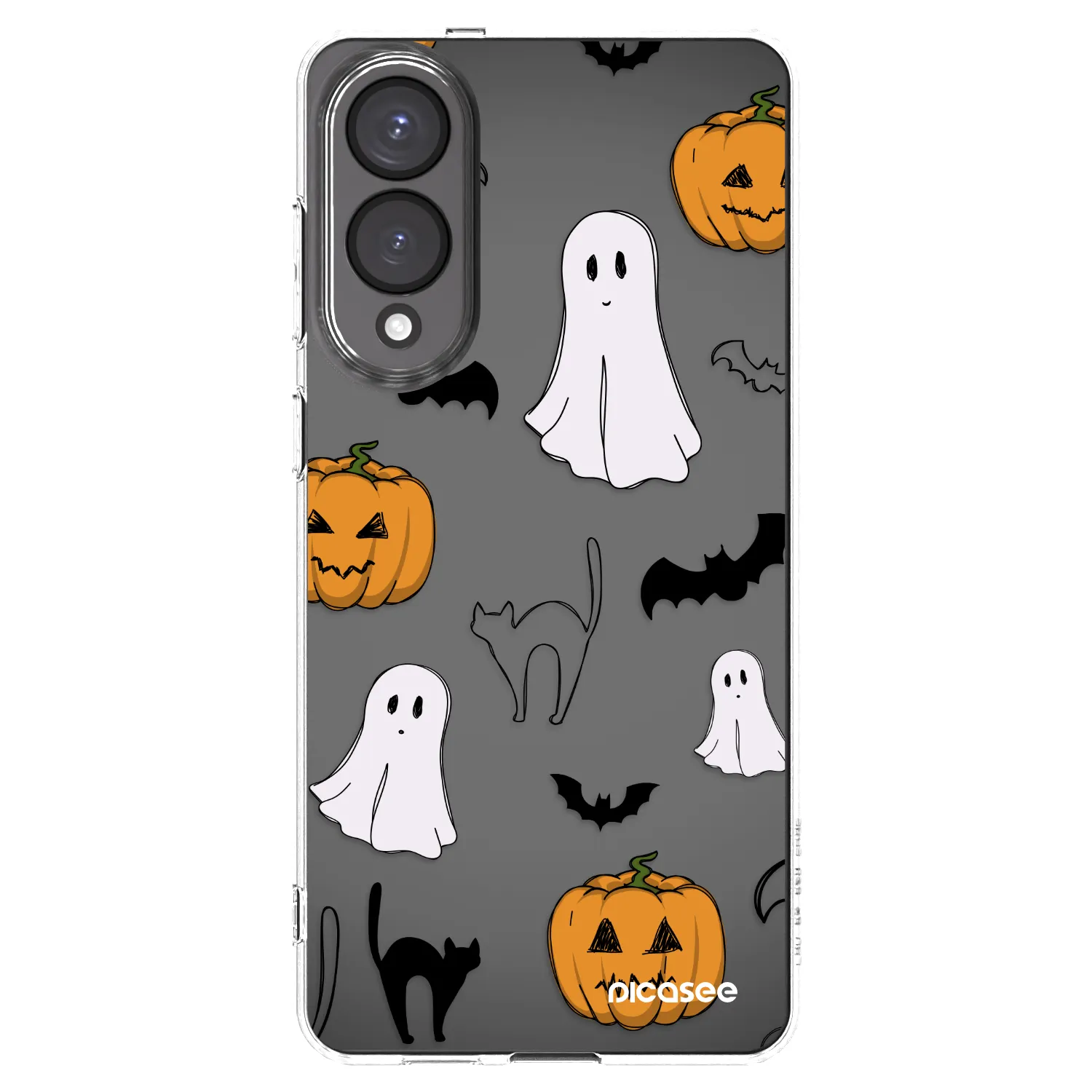 Picasee silikonski prozorni ovitek za Samsung Galaxy S25 Edge 5G - Spooky crew