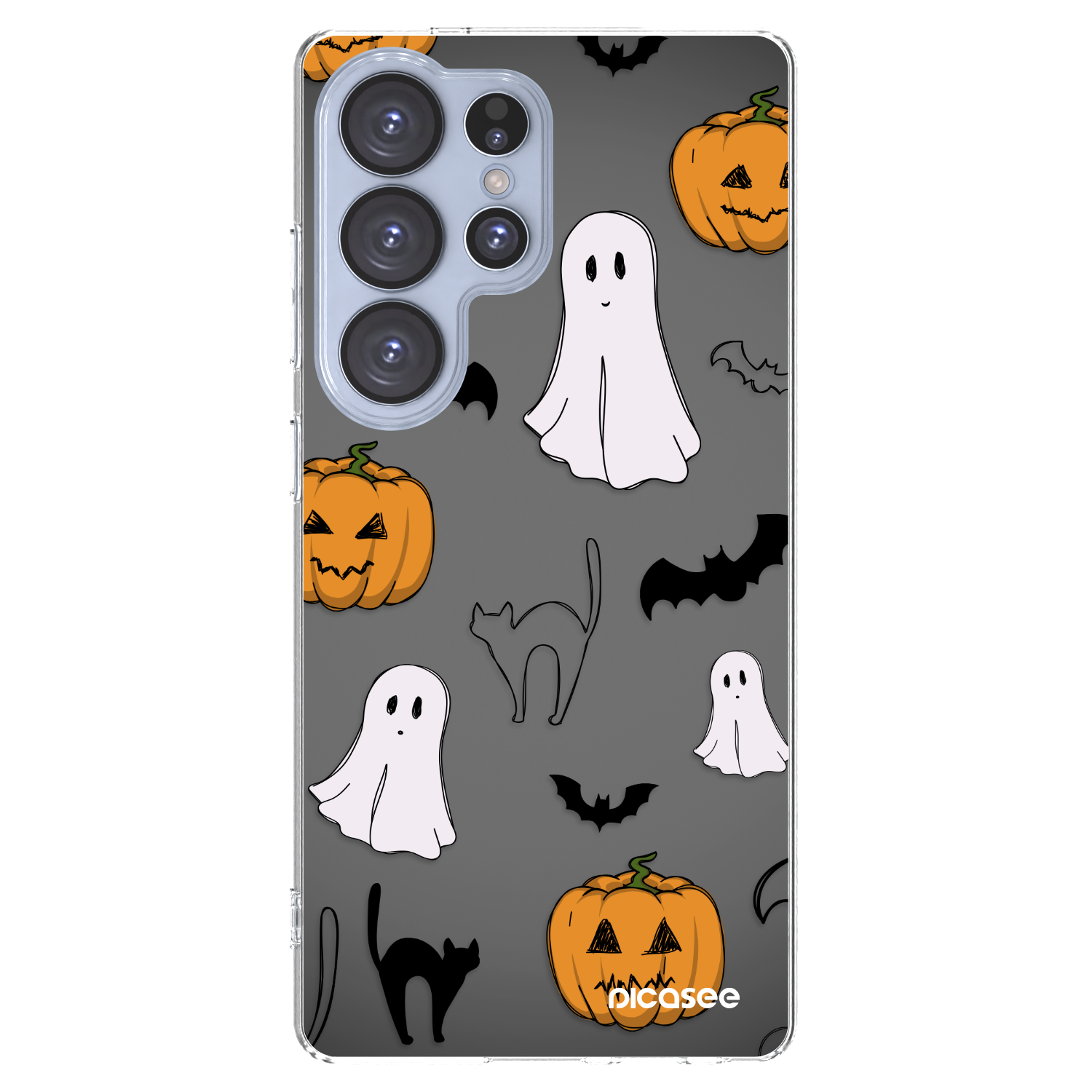 Picasee silikonski prozorni ovitek za Samsung Galaxy S25 Ultra 5G - Spooky crew