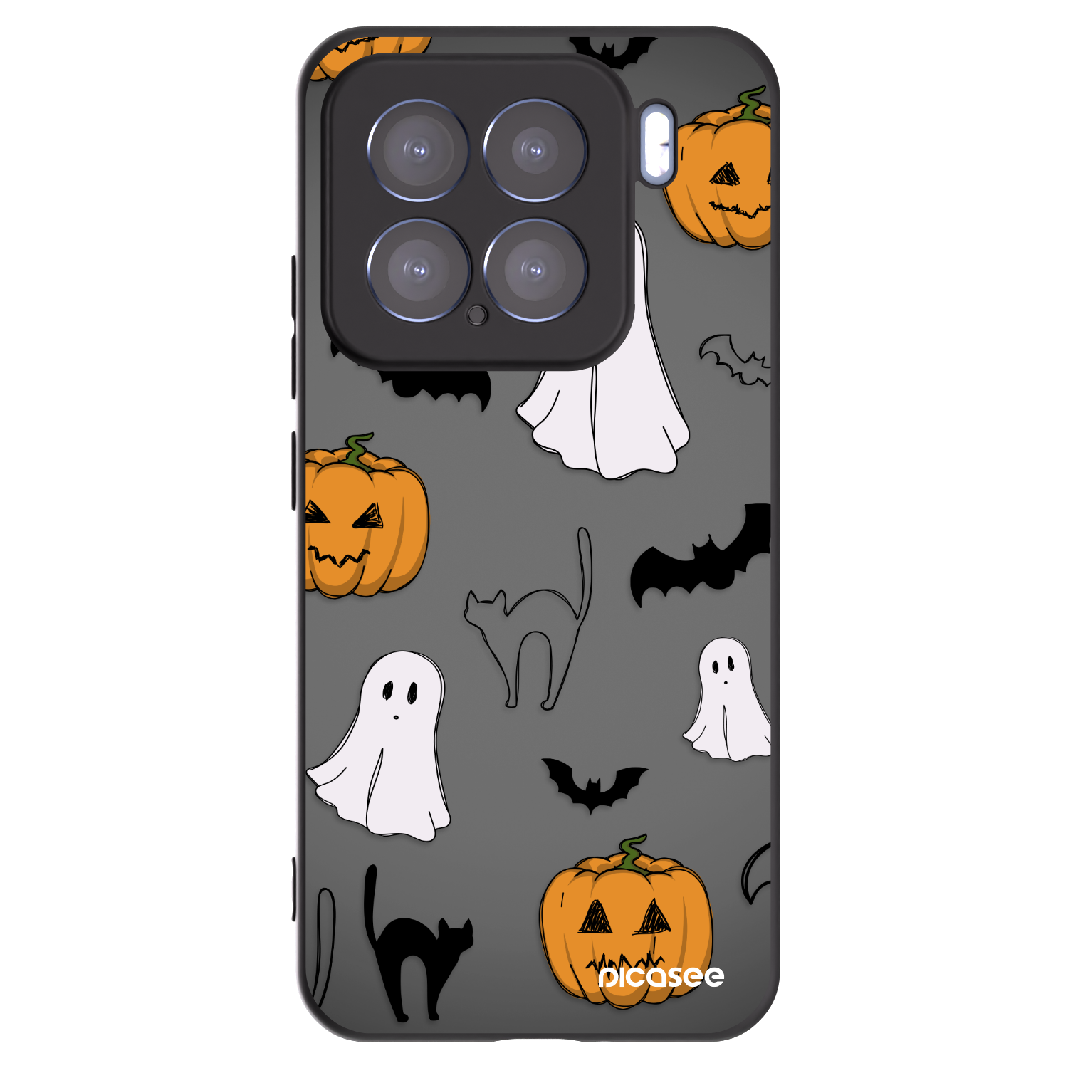 Picasee silikonski črni ovitek za Xiaomi 15 - Spooky crew