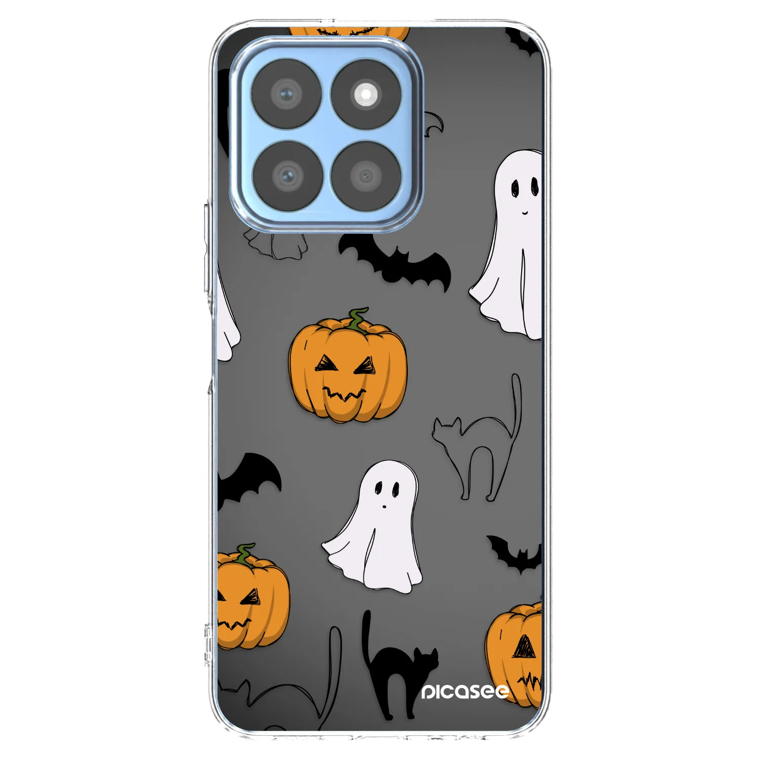Picasee silikonski prozorni ovitek za Honor X8c - Spooky crew