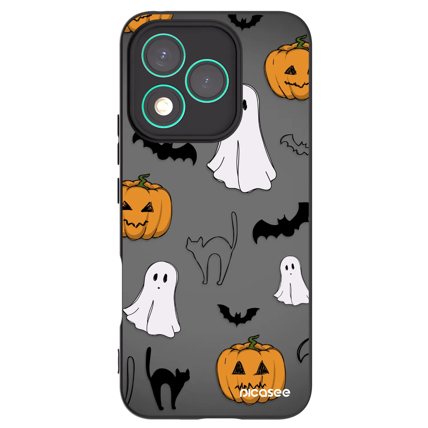Picasee silikonski črni ovitek za Honor 400 Lite 5G - Spooky crew