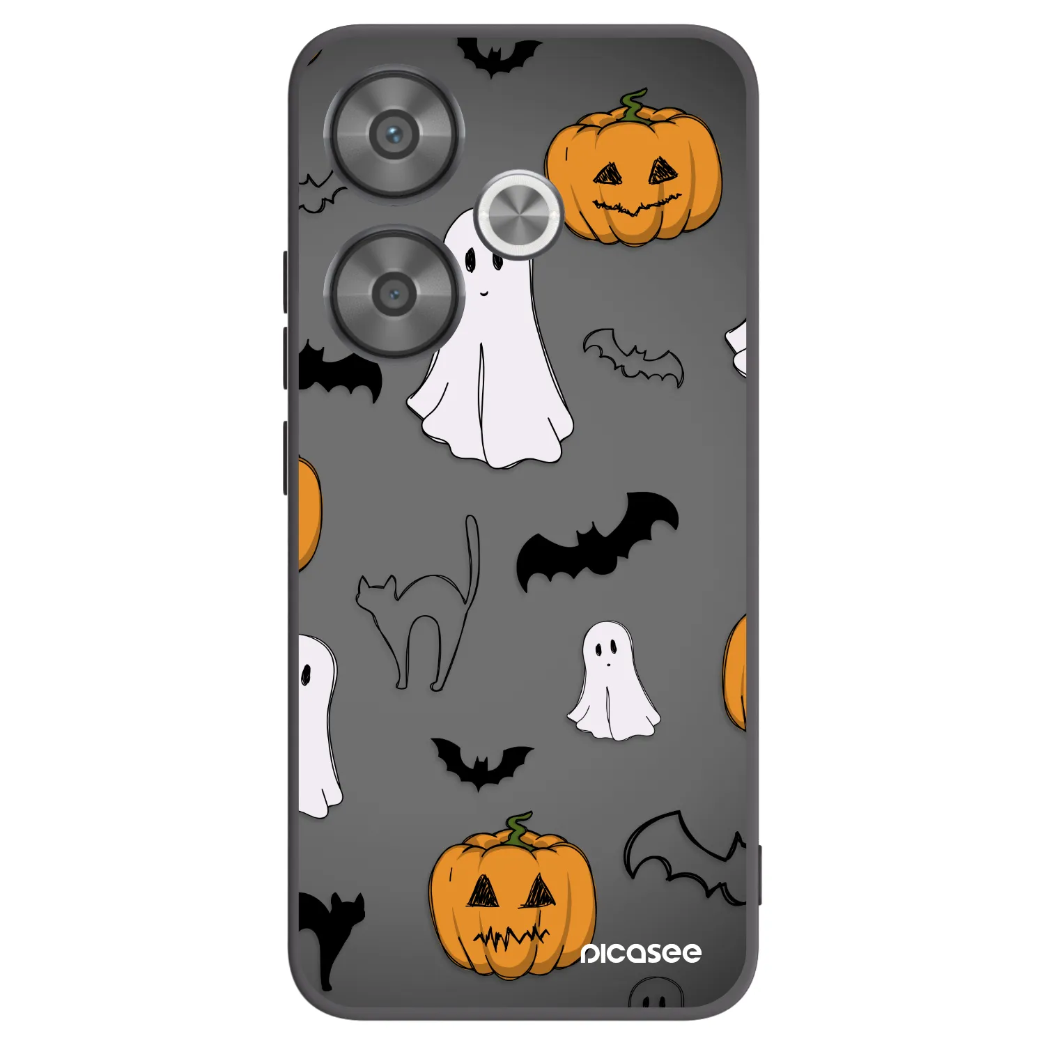 Picasee silikonski črni ovitek za Xiaomi Poco F6 - Spooky crew