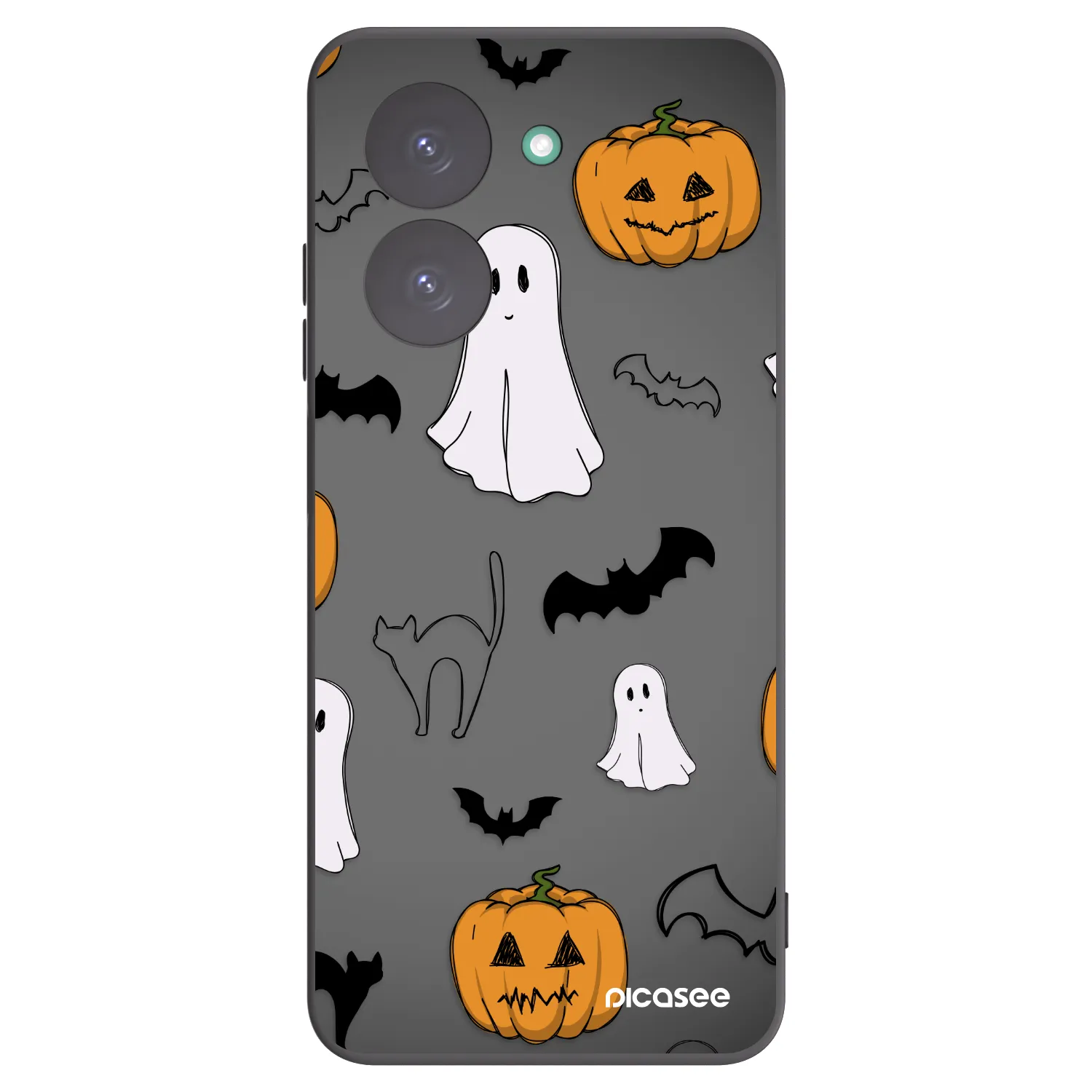 Picasee silikonski črni ovitek za Xiaomi Redmi A5 - Spooky crew