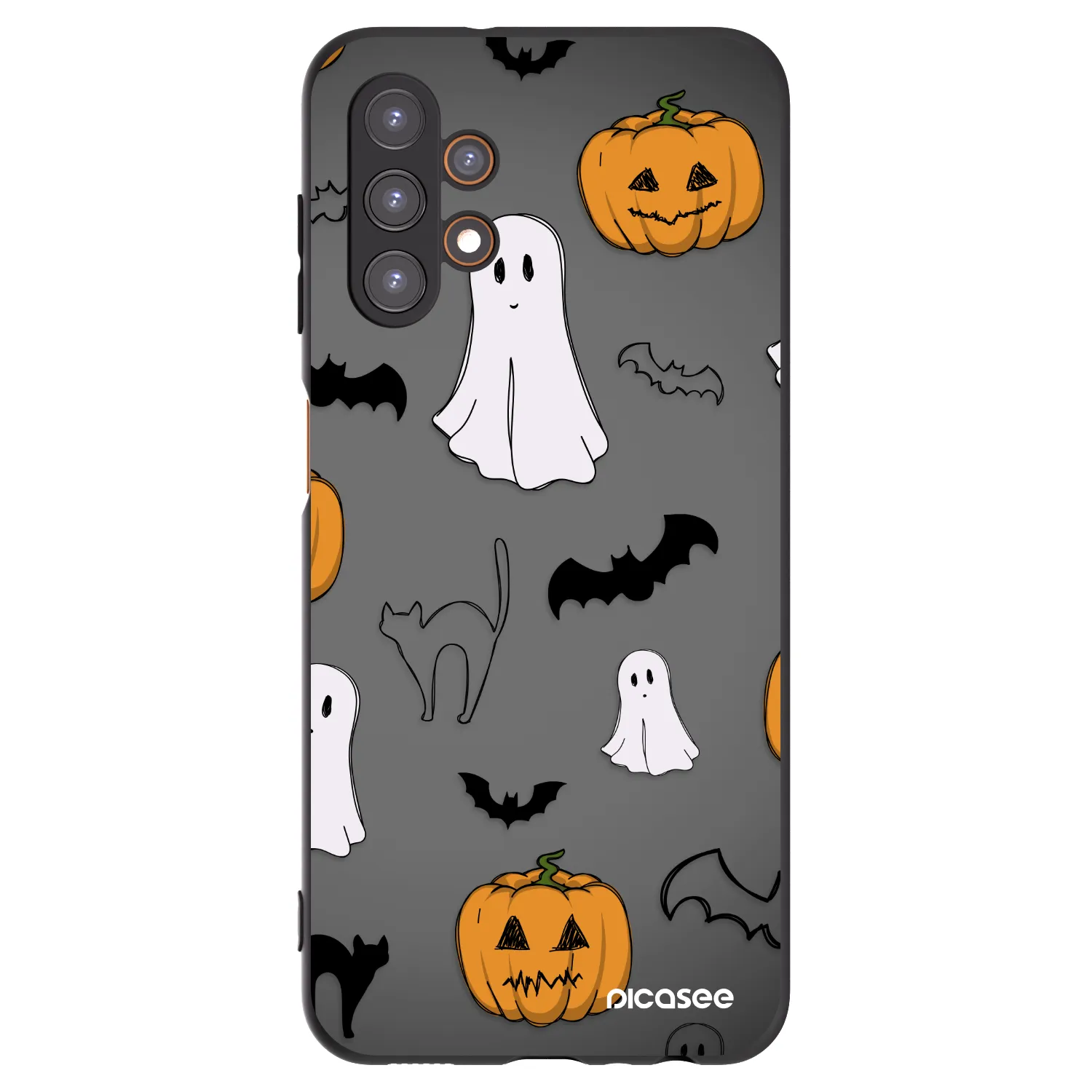 Picasee silikonski črni ovitek za Samsung Galaxy A13 5G - Spooky crew
