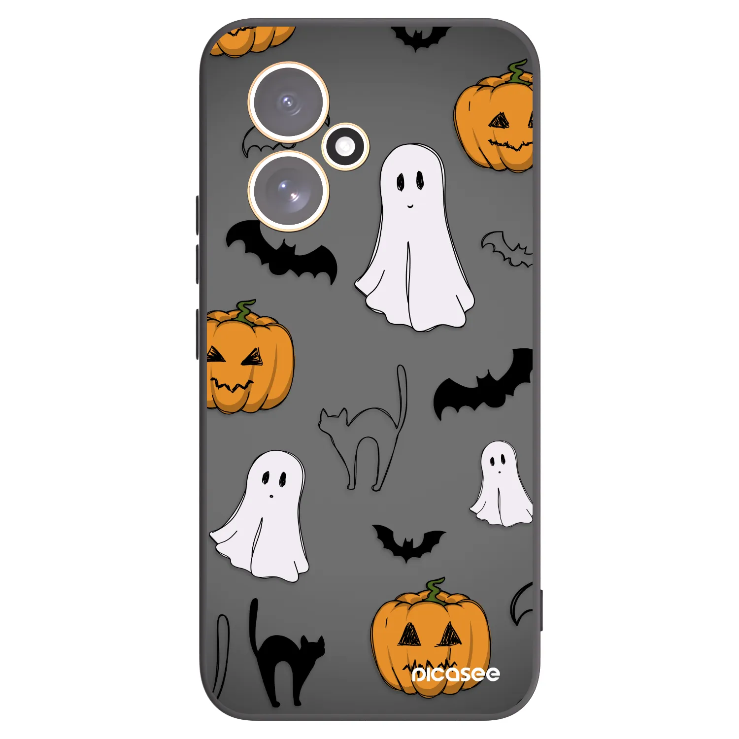 Picasee silikonski črni ovitek za Honor 400 5G - Spooky crew
