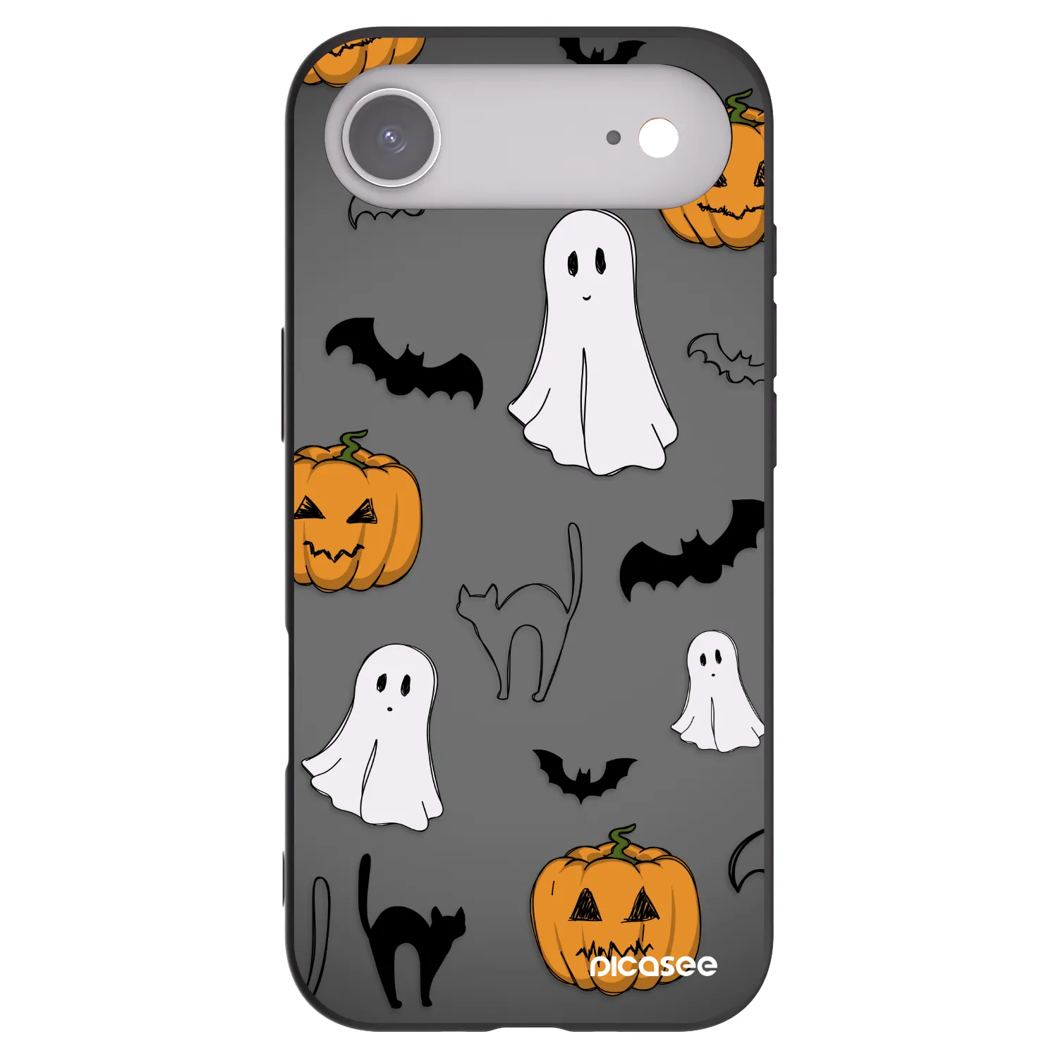 Picasee silikonski črni ovitek za Apple iPhone Air - Spooky crew