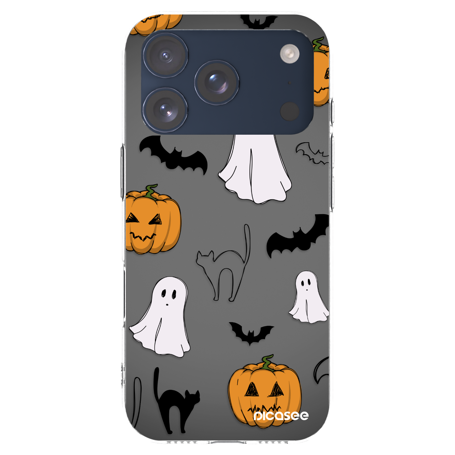 Picasee silikonski prozorni ovitek za Apple iPhone 17 Pro - Spooky crew