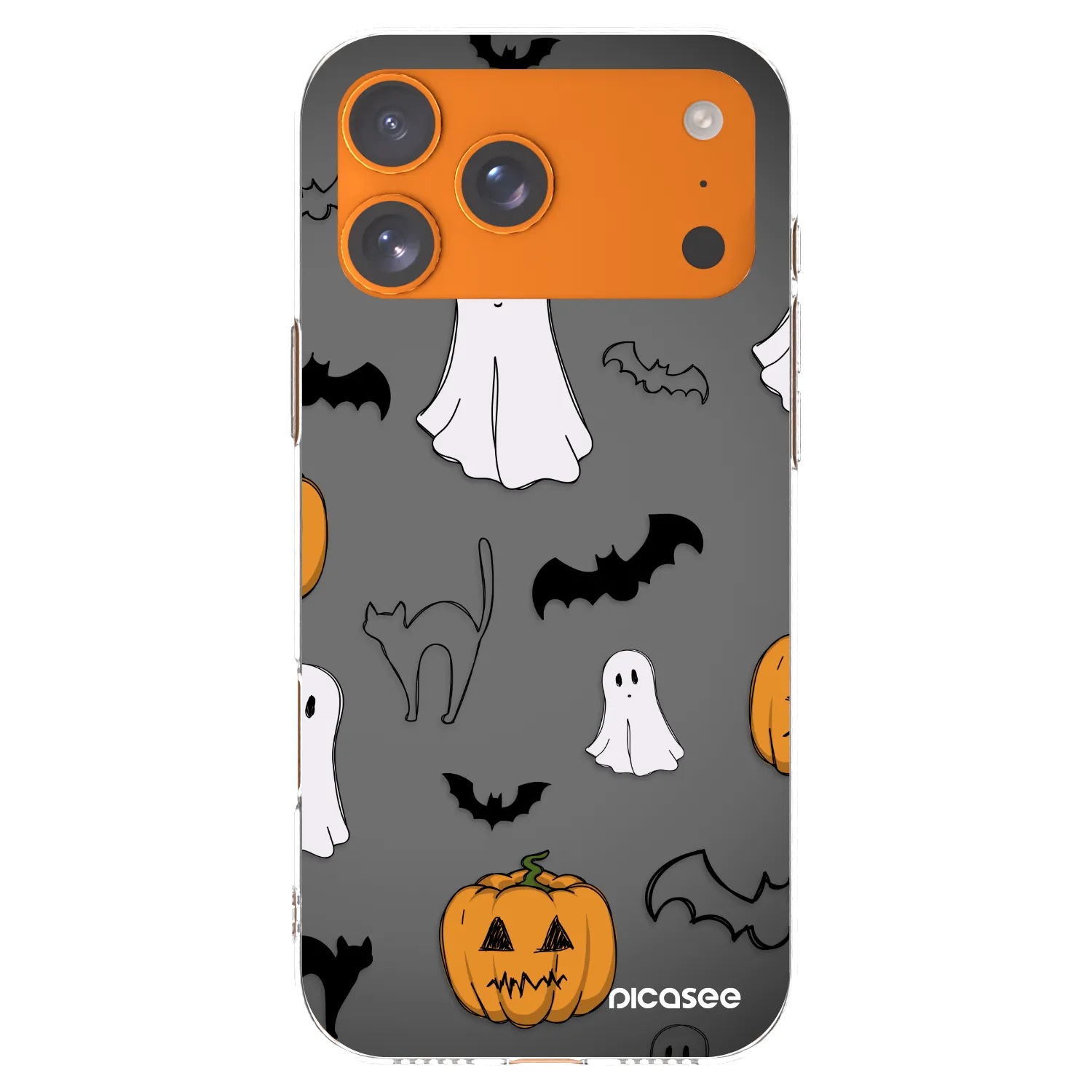 Picasee silikonski prozorni ovitek za Apple iPhone 17 Pro Max - Spooky crew