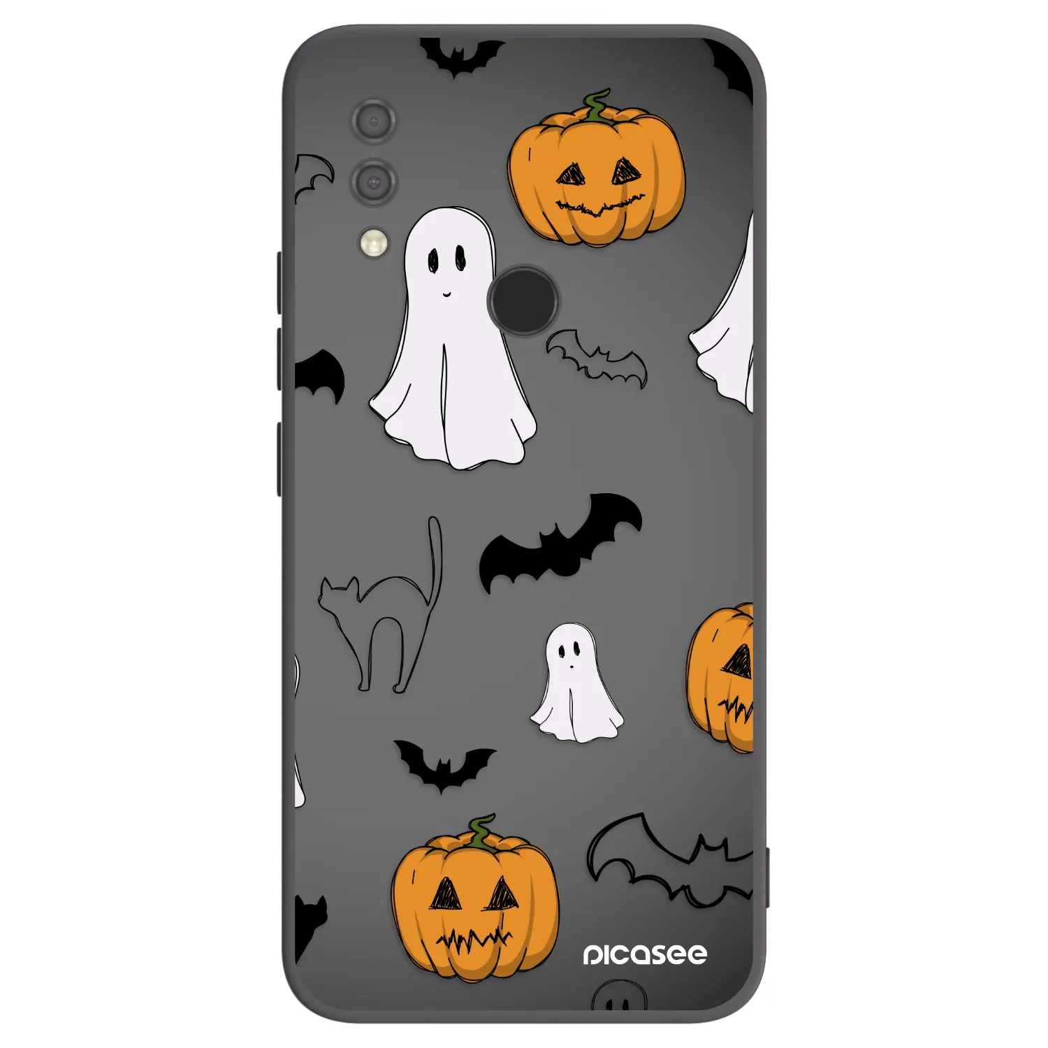 Picasee silikonski črni ovitek za Xiaomi Redmi 7 - Spooky crew