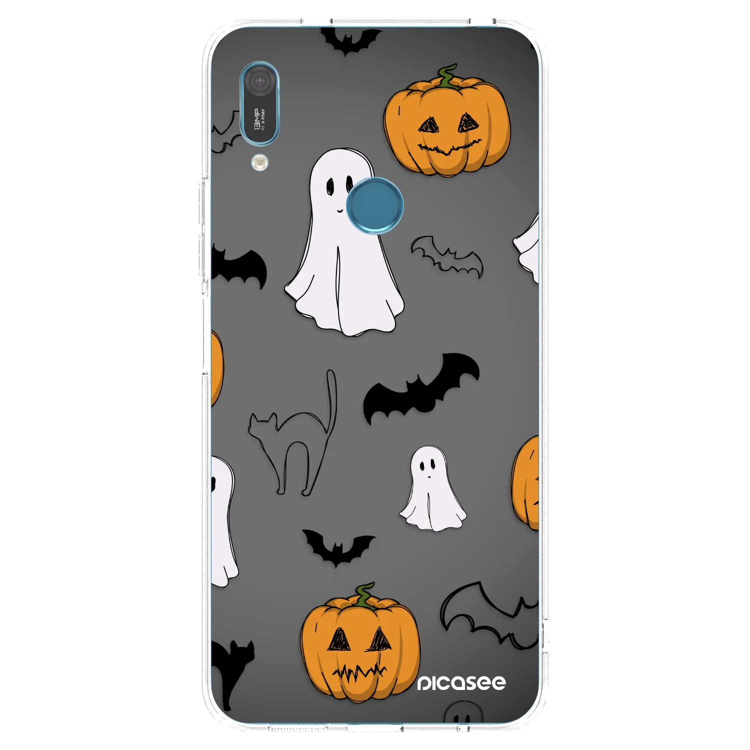 Picasee silikonski prozorni ovitek za Huawei Y6 2019 - Spooky crew