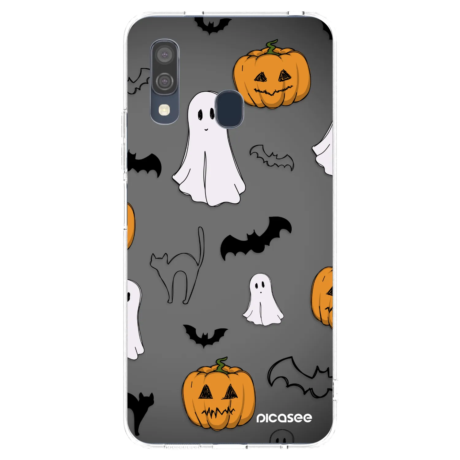 Picasee silikonski prozorni ovitek za Samsung Galaxy A40 A405F - Spooky crew