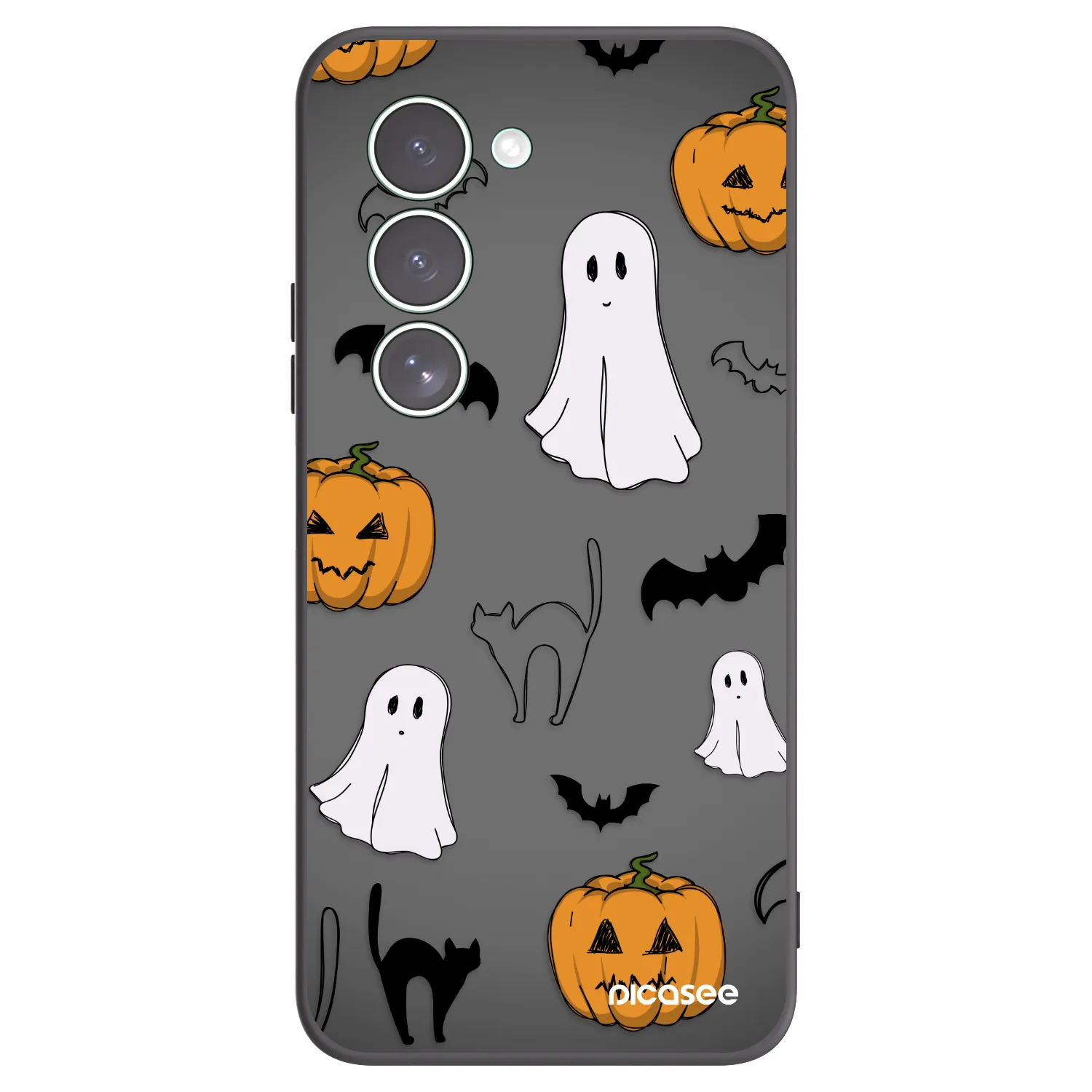 Picasee silikonski črni ovitek za Xiaomi Redmi 15 5G - Spooky crew