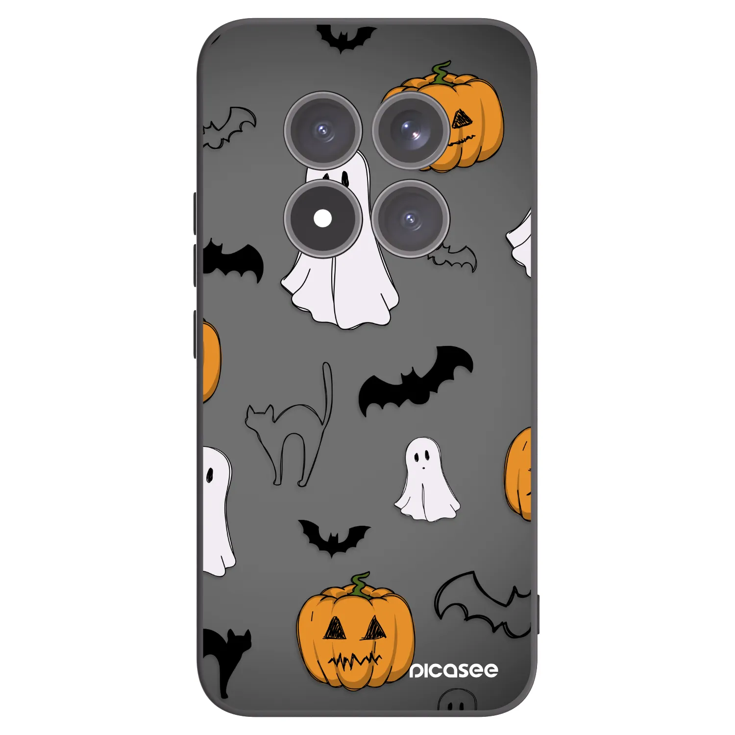 Picasee silikonski črni ovitek za Xiaomi Redmi Note 15 Pro+ - Spooky crew
