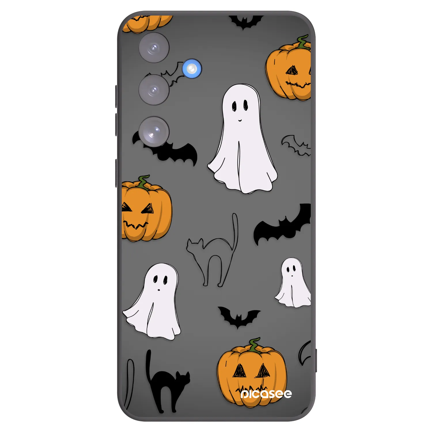 Picasee silikonski črni ovitek za Samsung Galaxy S25 FE 5G - Spooky crew
