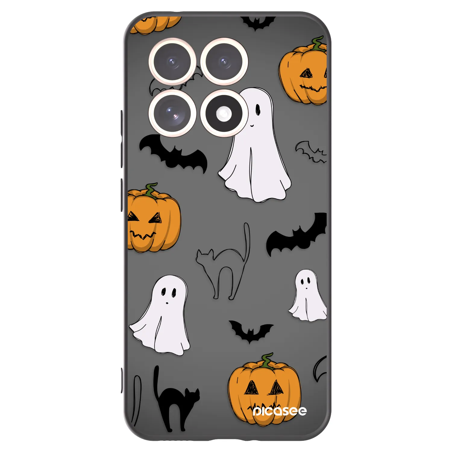 Picasee silikonski črni ovitek za Xiaomi 15T - Spooky crew