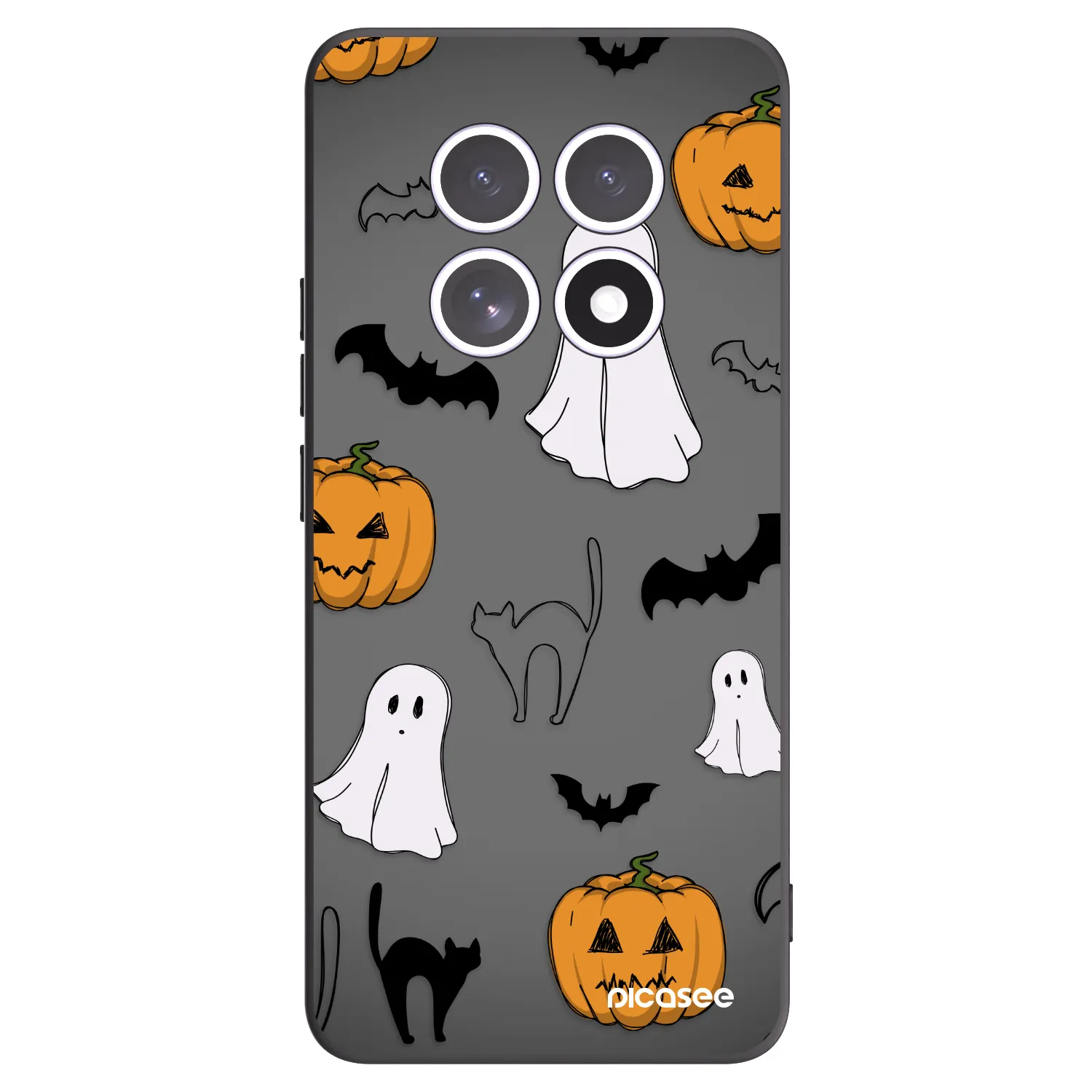 Picasee silikonski črni ovitek za Xiaomi Redmi Note 15 4G - Spooky crew