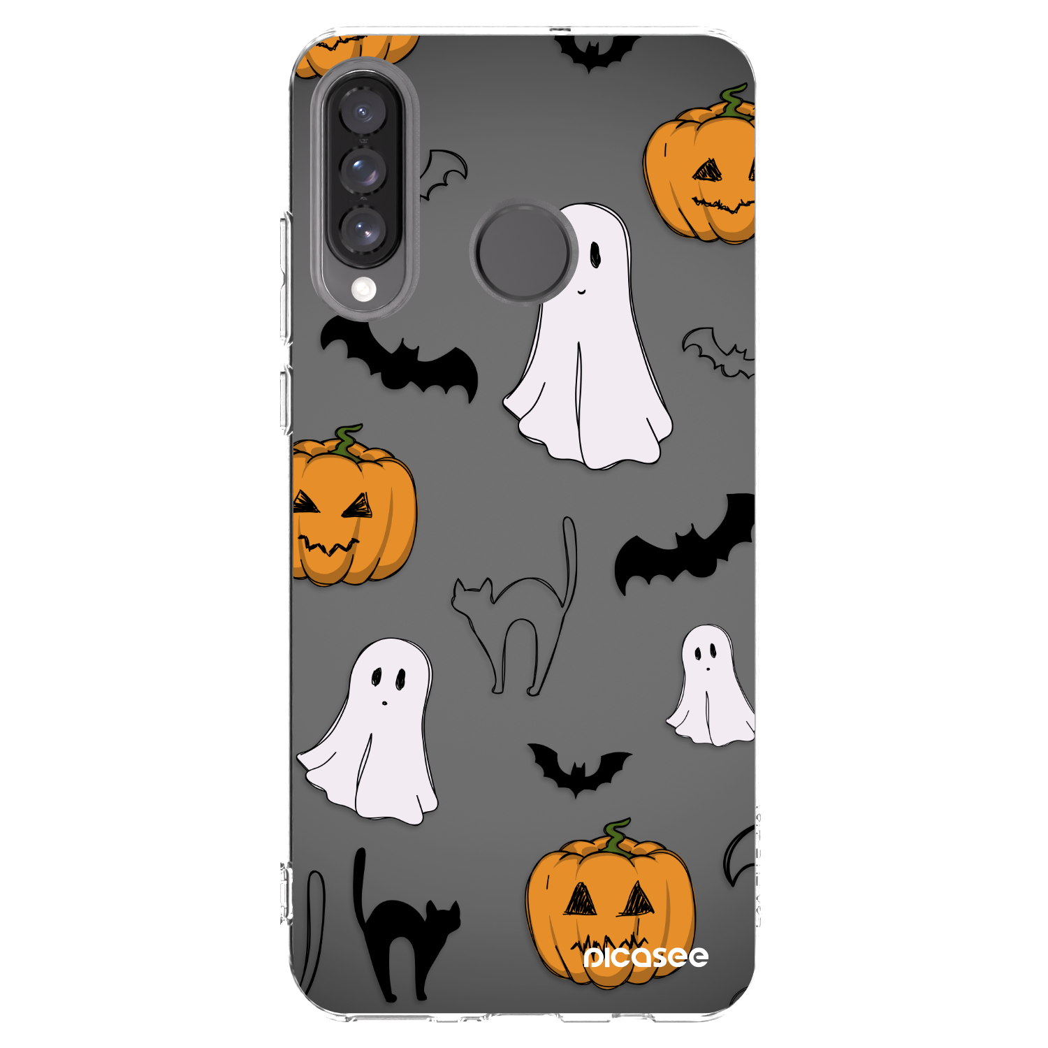 Picasee silikonski prozorni ovitek za Huawei P30 Lite - Spooky crew