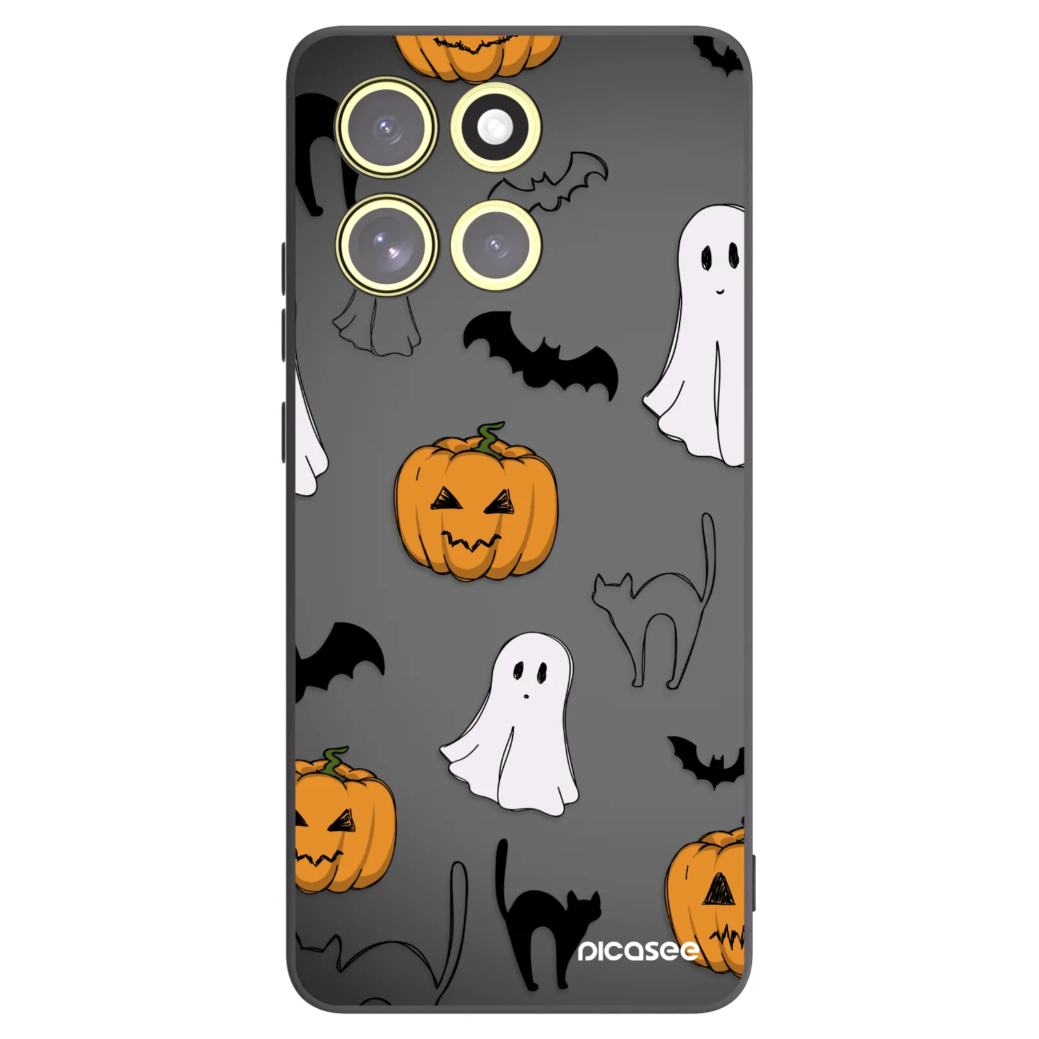Picasee silikonski črni ovitek za Motorola Moto G86 Power 5G - Spooky crew