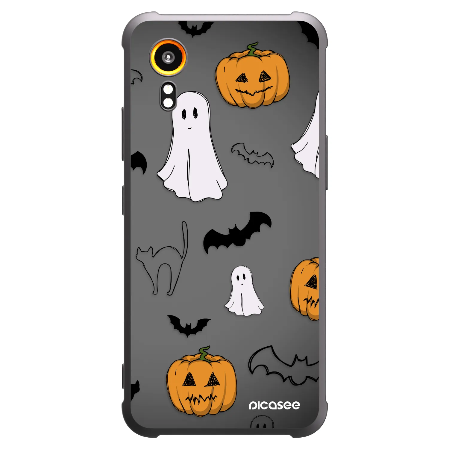 Picasee silikonski črni ovitek za Samsung Galaxy XCover 7 - Spooky crew
