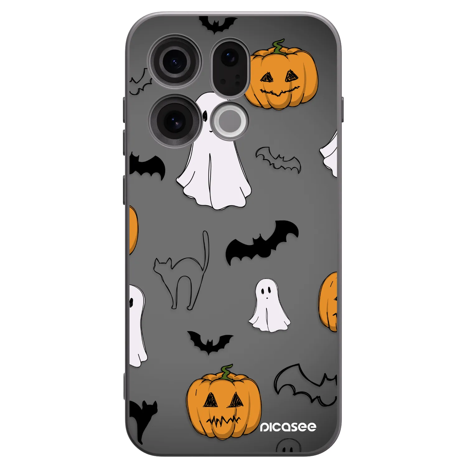 Picasee silikonski črni ovitek za OPPO Find X9 - Spooky crew