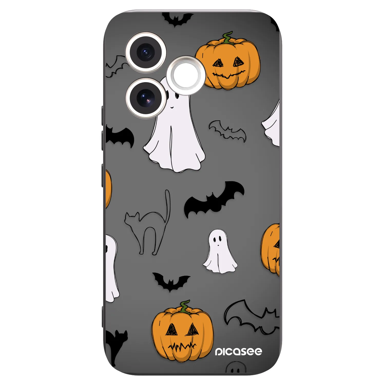 Picasee silikonski črni ovitek za Honor 600 Lite - Spooky crew