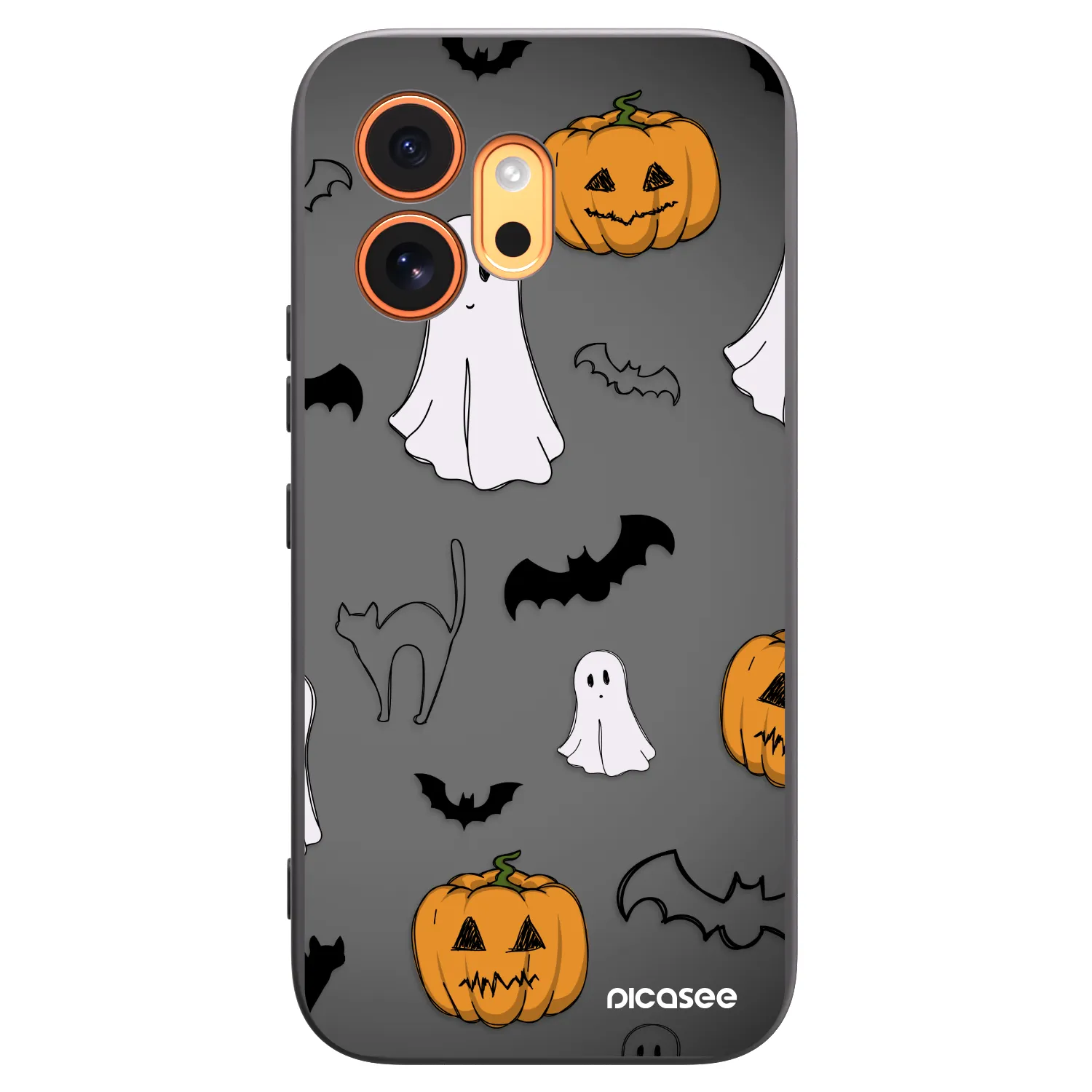 Picasee silikonski črni ovitek za Honor 600 - Spooky crew