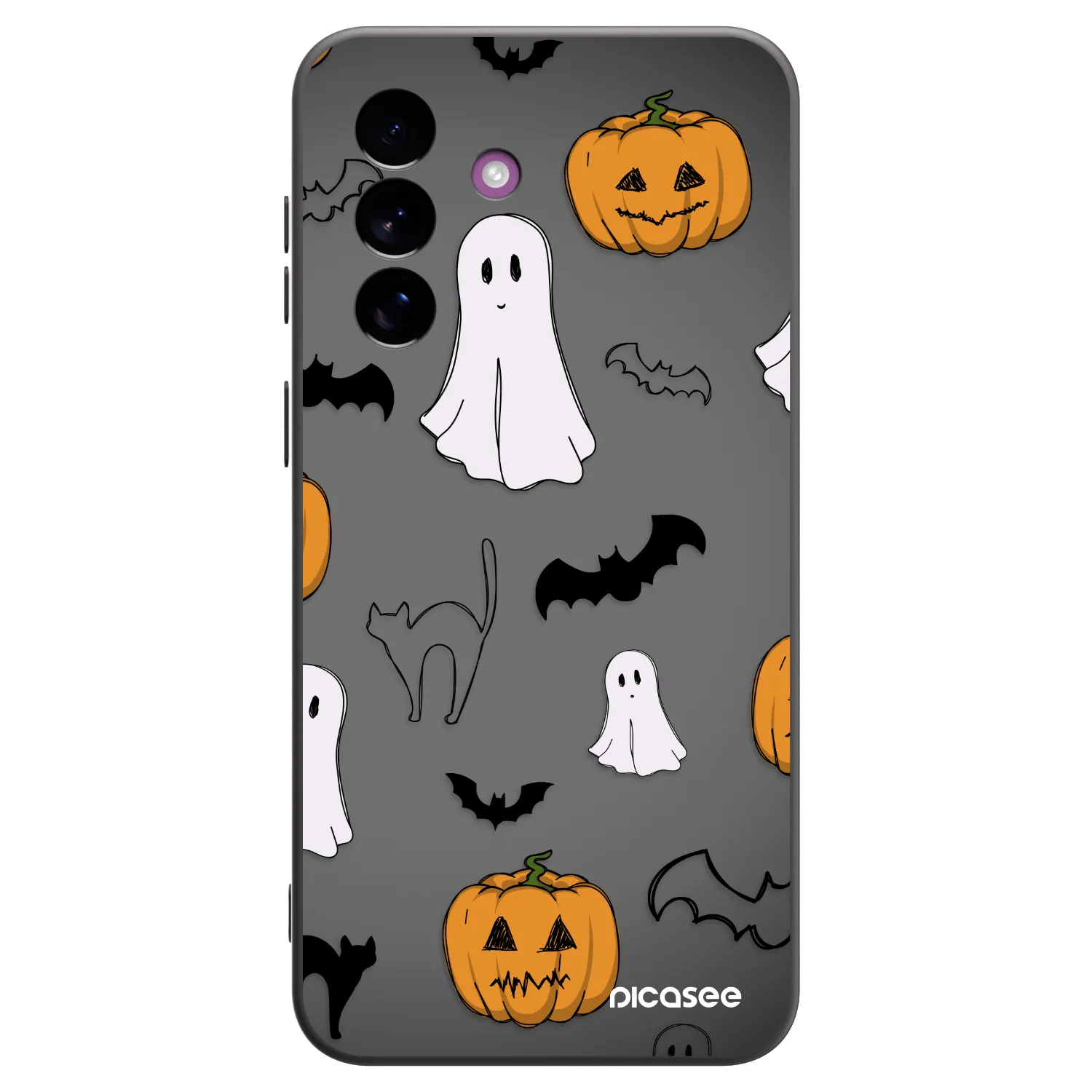 Picasee silikonski črni ovitek za Samsung Galaxy A37 - Spooky crew