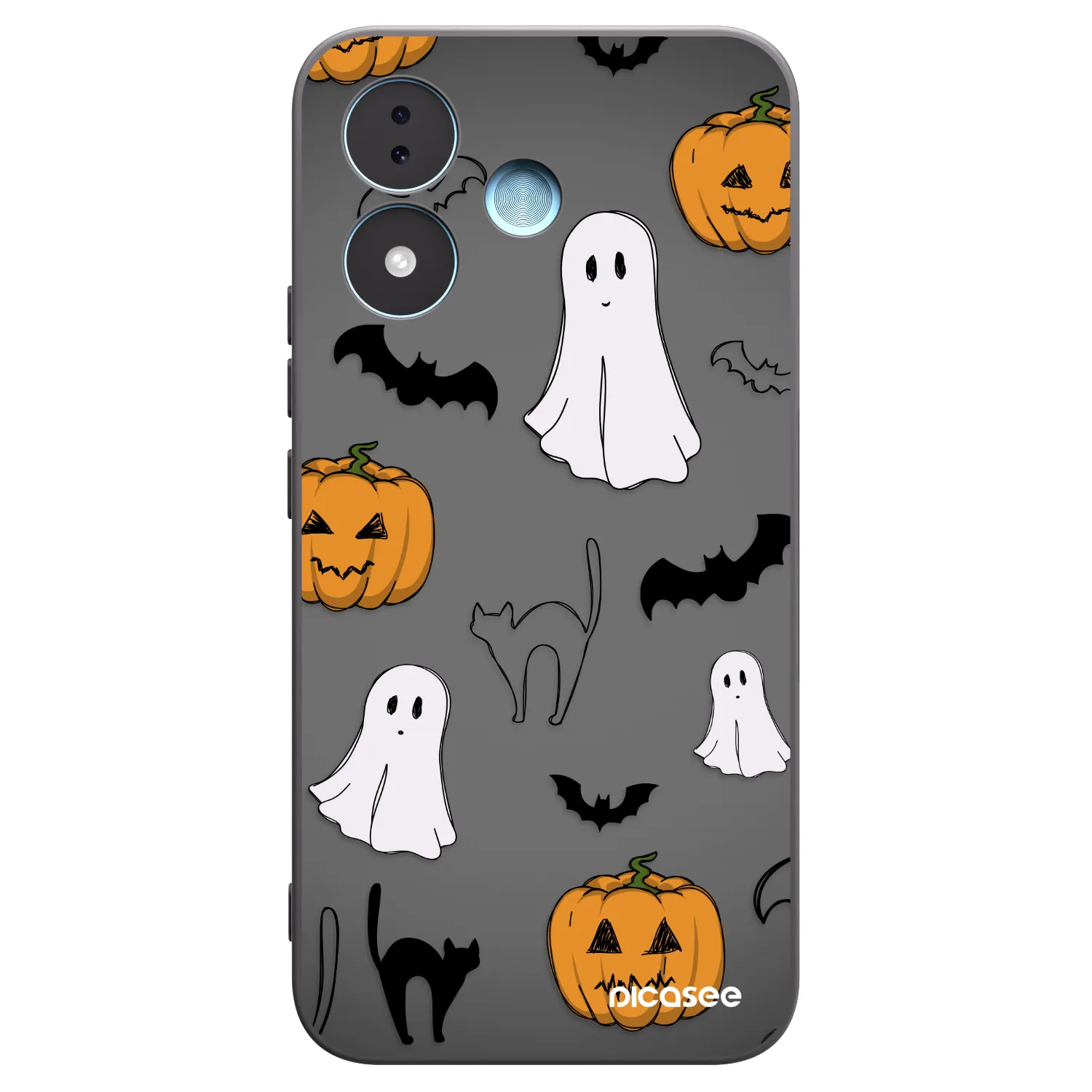 Picasee silikonski črni ovitek za Xiaomi Redmi Note 17 5G - Spooky crew