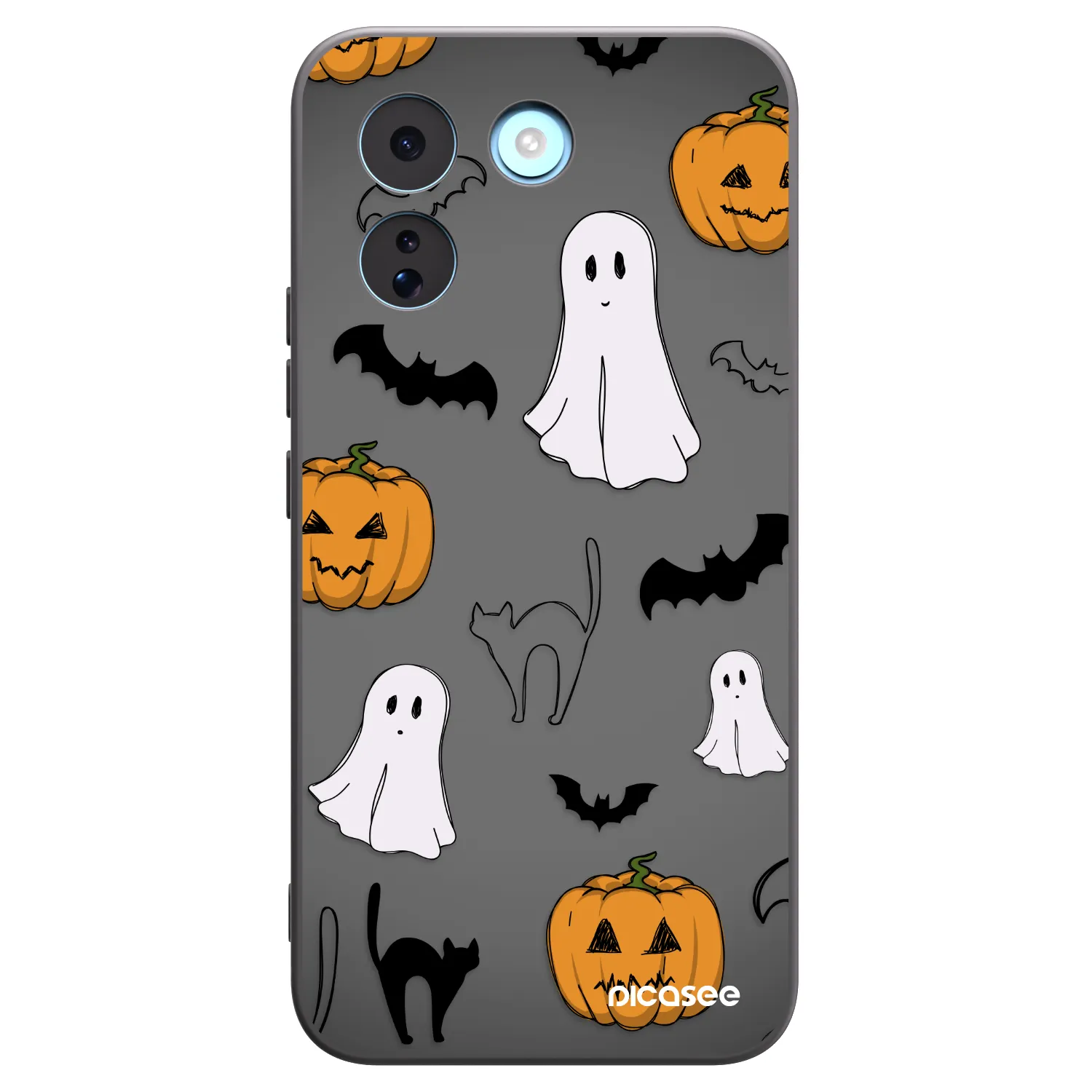 Picasee silikonski črni ovitek za Xiaomi Redmi Note 17 Pro MAX 5G - Spooky crew