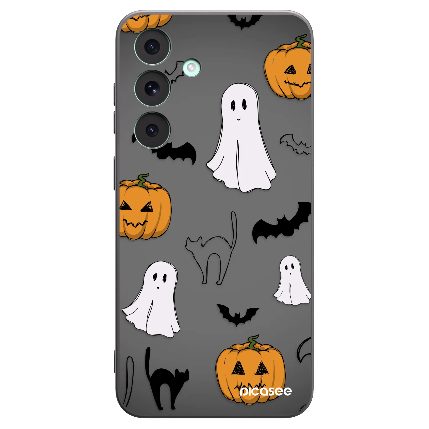Picasee silikonski črni ovitek za Samsung Galaxy S26 FE - Spooky crew