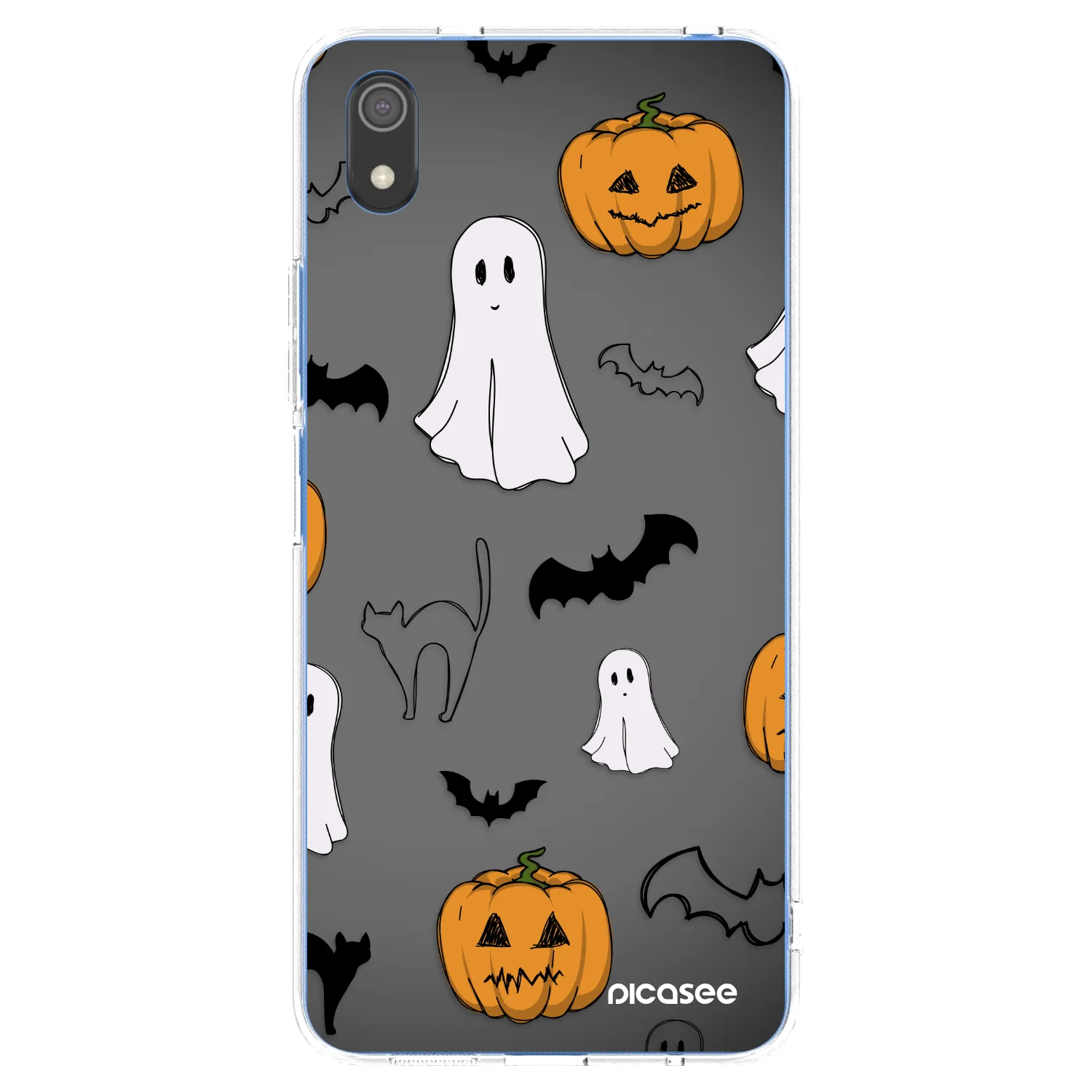 Picasee silikonski prozorni ovitek za Xiaomi Redmi 7A - Spooky crew
