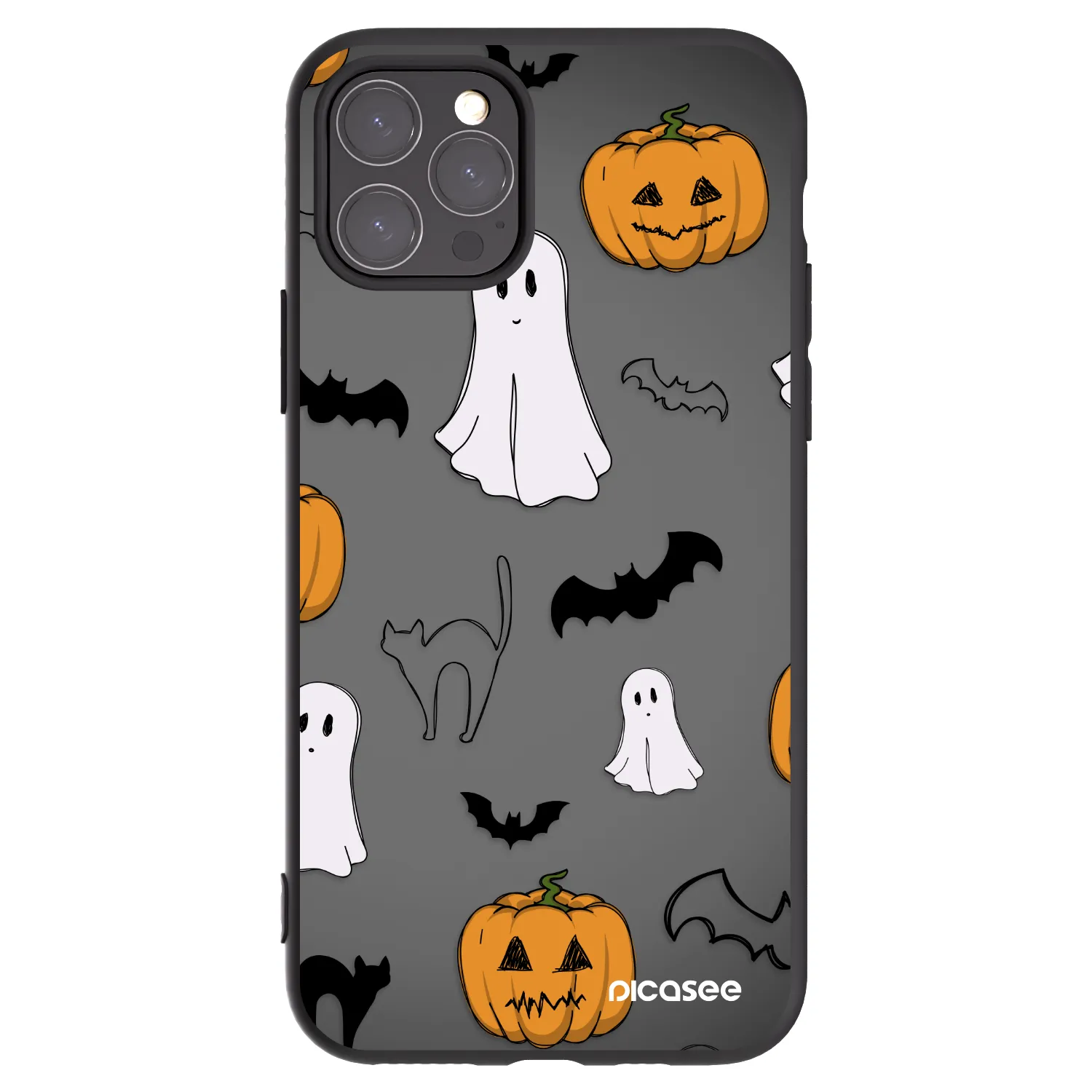 Picasee silikonski črni ovitek za Apple iPhone 11 Pro - Spooky crew