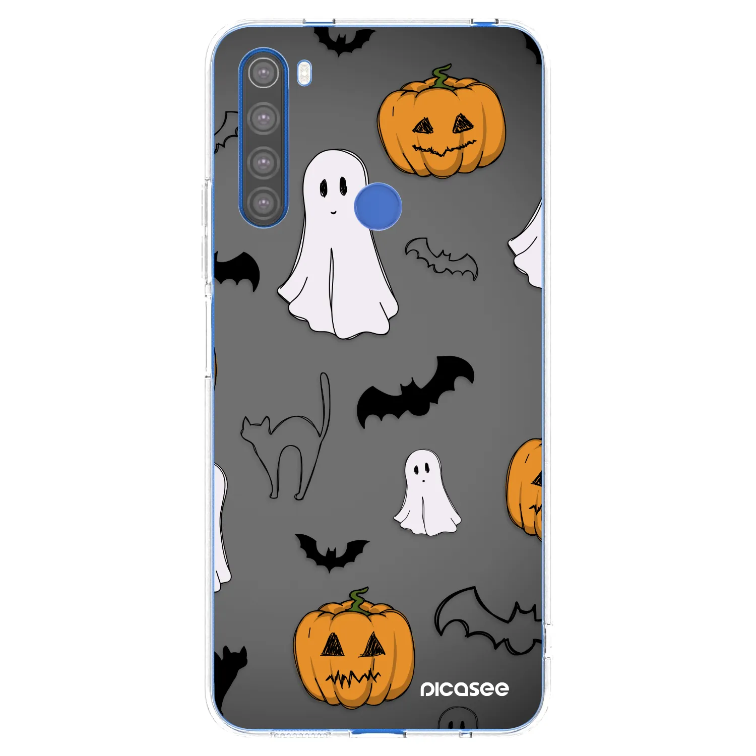 Picasee silikonski prozorni ovitek za Xiaomi Redmi Note 8T - Spooky crew