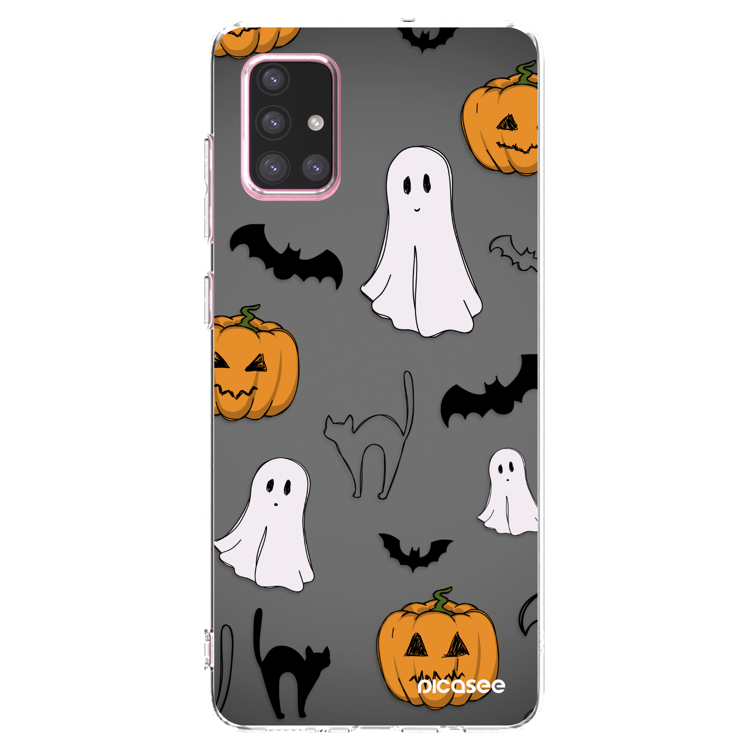 Picasee silikonski prozorni ovitek za Samsung Galaxy A71 A715F - Spooky crew