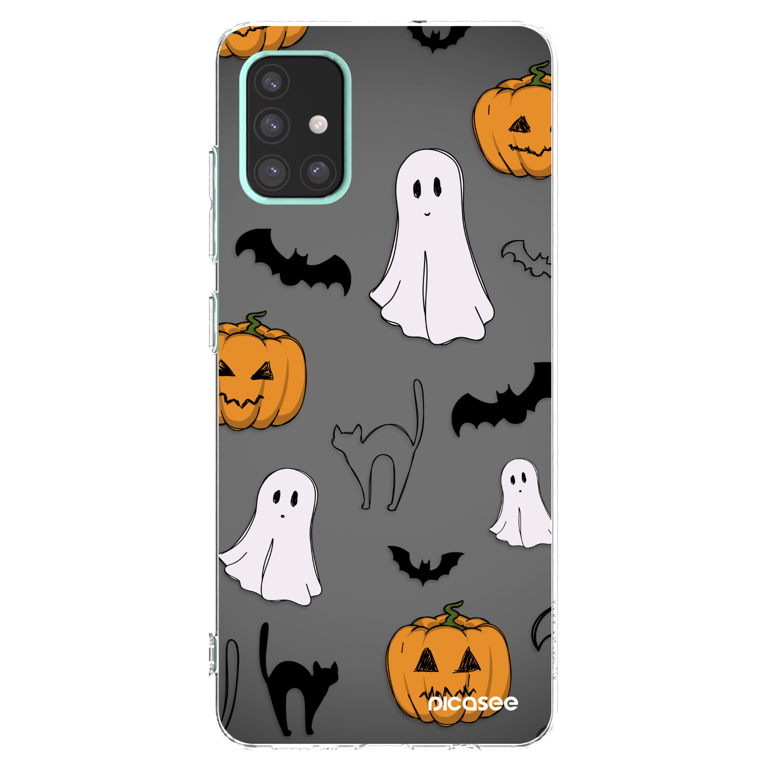 Picasee silikonski prozorni ovitek za Samsung Galaxy A51 A515F - Spooky crew