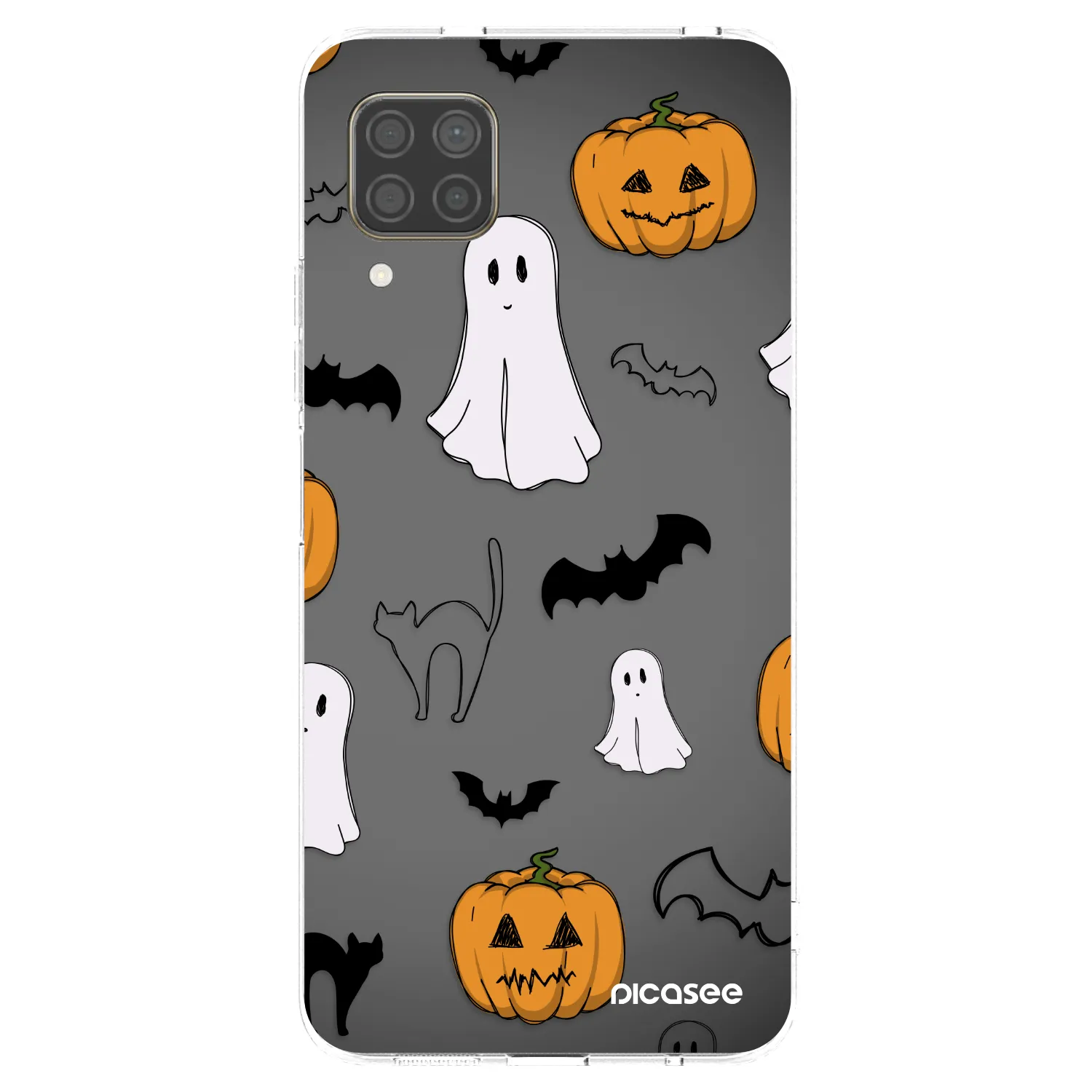 Picasee silikonski prozorni ovitek za Huawei P40 Lite - Spooky crew
