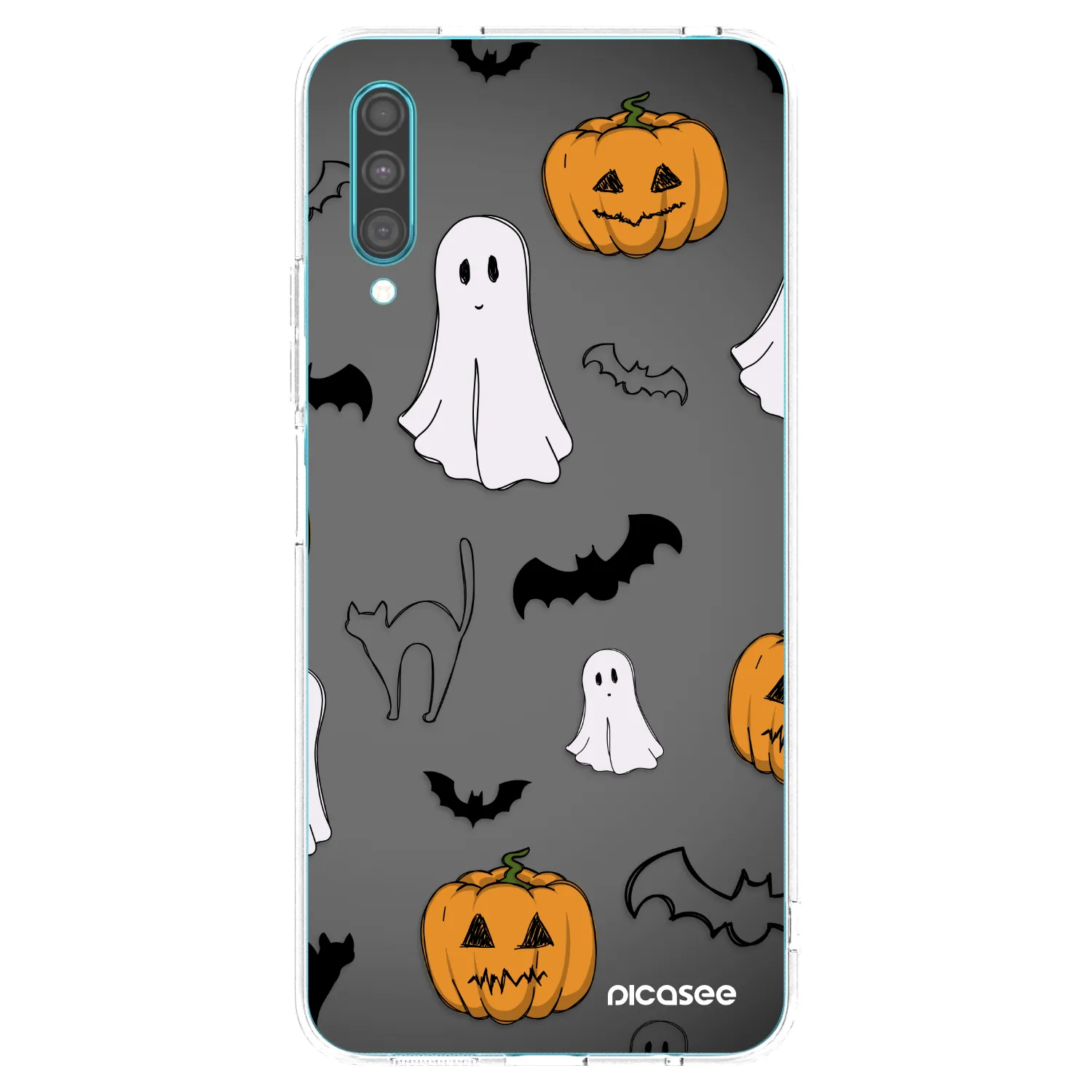 Picasee silikonski prozorni ovitek za Samsung Galaxy A30s A307F - Spooky crew