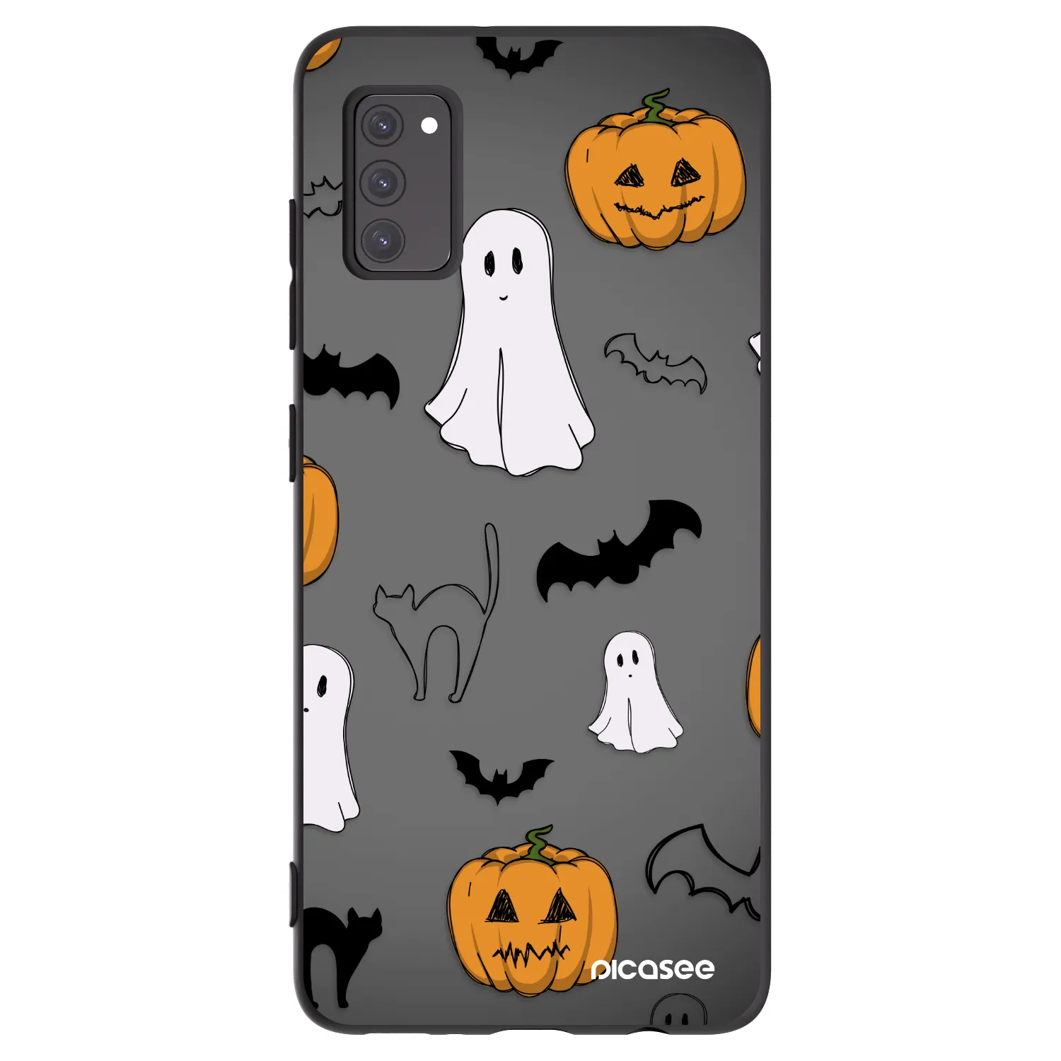Picasee silikonski črni ovitek za Samsung Galaxy A41 A415F - Spooky crew