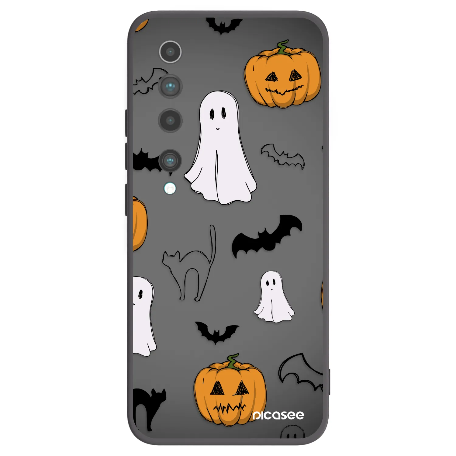 Picasee silikonski črni ovitek za Xiaomi Mi 10 - Spooky crew