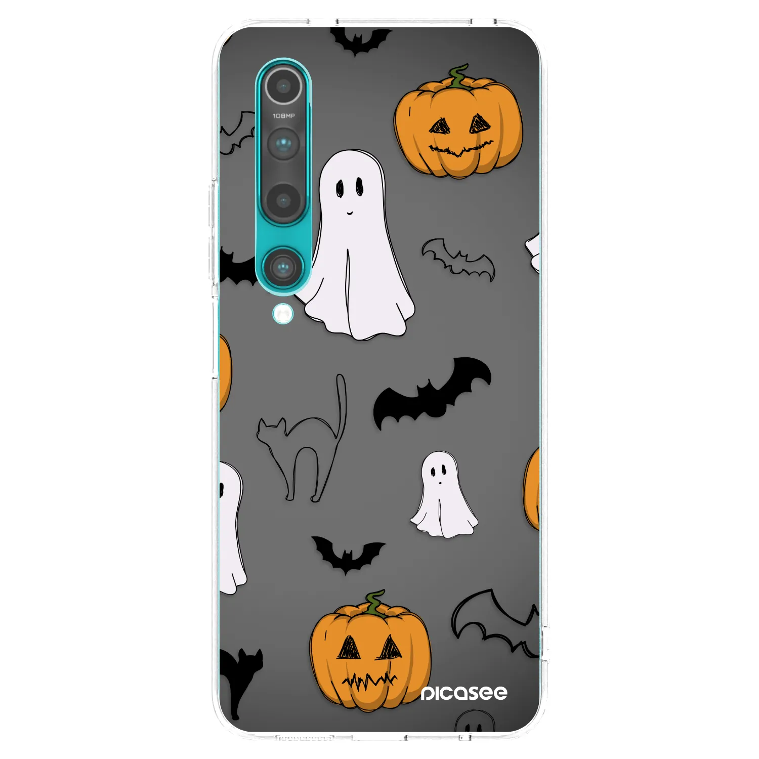 Picasee silikonski prozorni ovitek za Xiaomi Mi 10 - Spooky crew