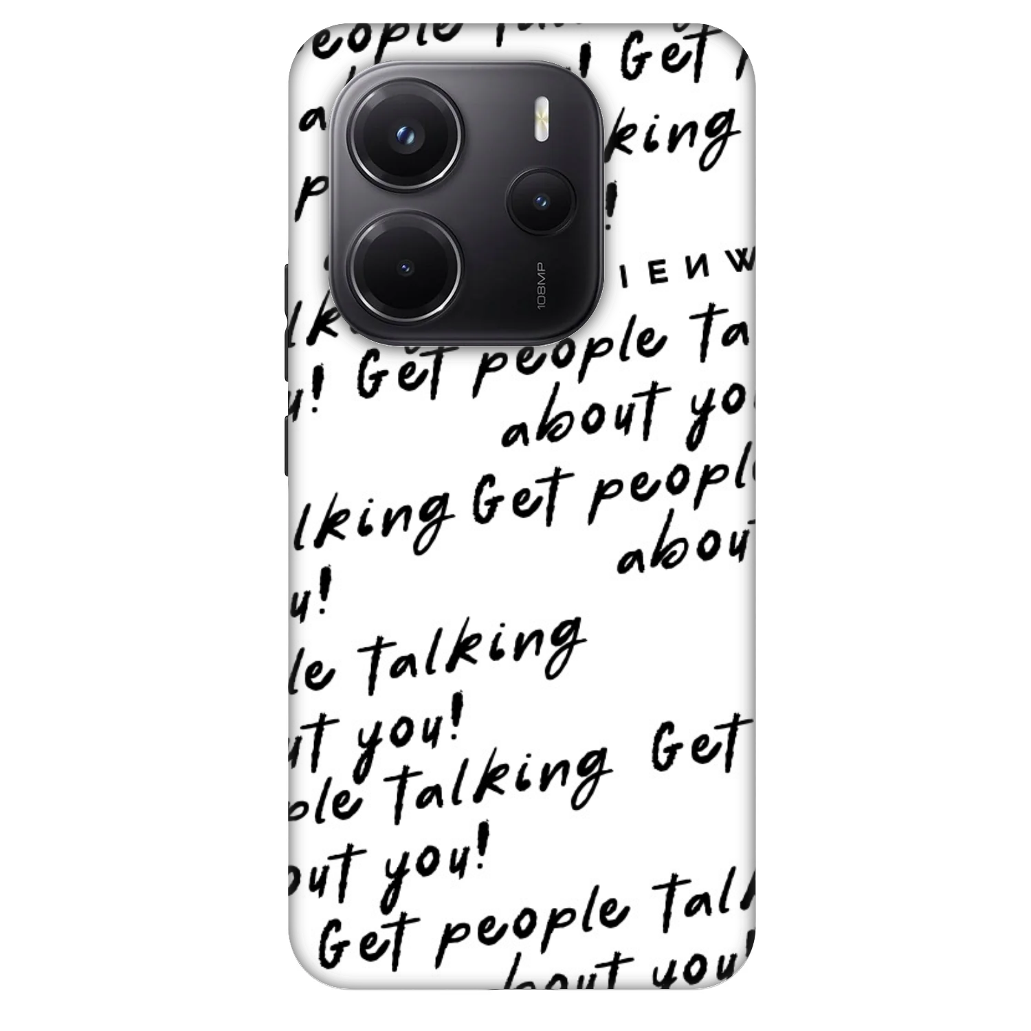Picasee Fashion Case za Xiaomi Redmi Note 14 5G - GET PEOPLE TALK ABOUT YOU