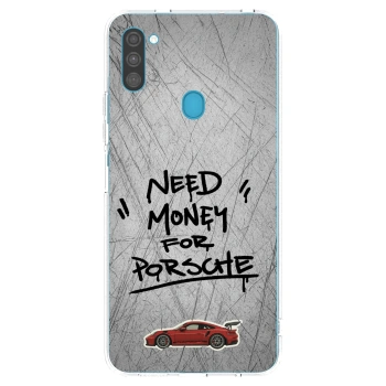 Picasee silikonski prozorni ovitek za Samsung Galaxy M11 - Grey Drift