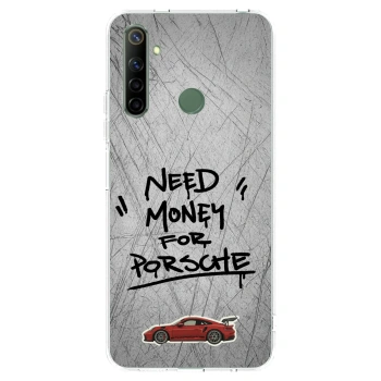 Picasee silikonski prozorni ovitek za Realme 6i - Grey Drift