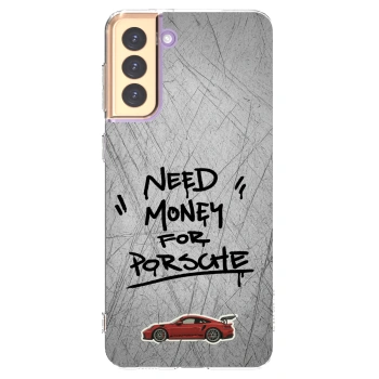 Picasee silikonski prozorni ovitek za Samsung Galaxy S21+ 5G G996F - Grey Drift