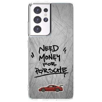 Picasee silikonski prozorni ovitek za Samsung Galaxy S21 Ultra 5G G998B - Grey Drift