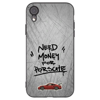 Picasee silikonski črni ovitek za Apple iPhone XR - Grey Drift